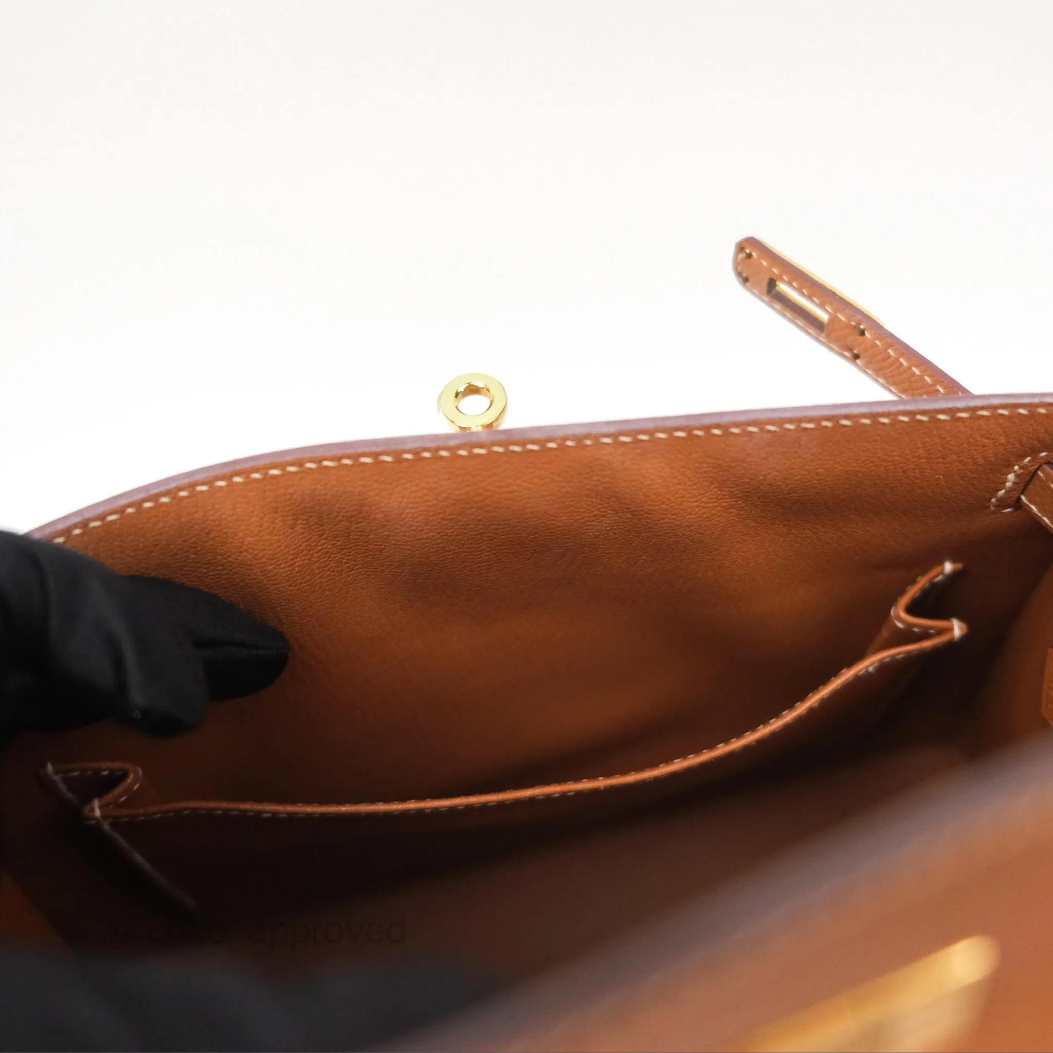 Herms Kelly 25 Sellier Gold 37 Epsom Gold Hardware