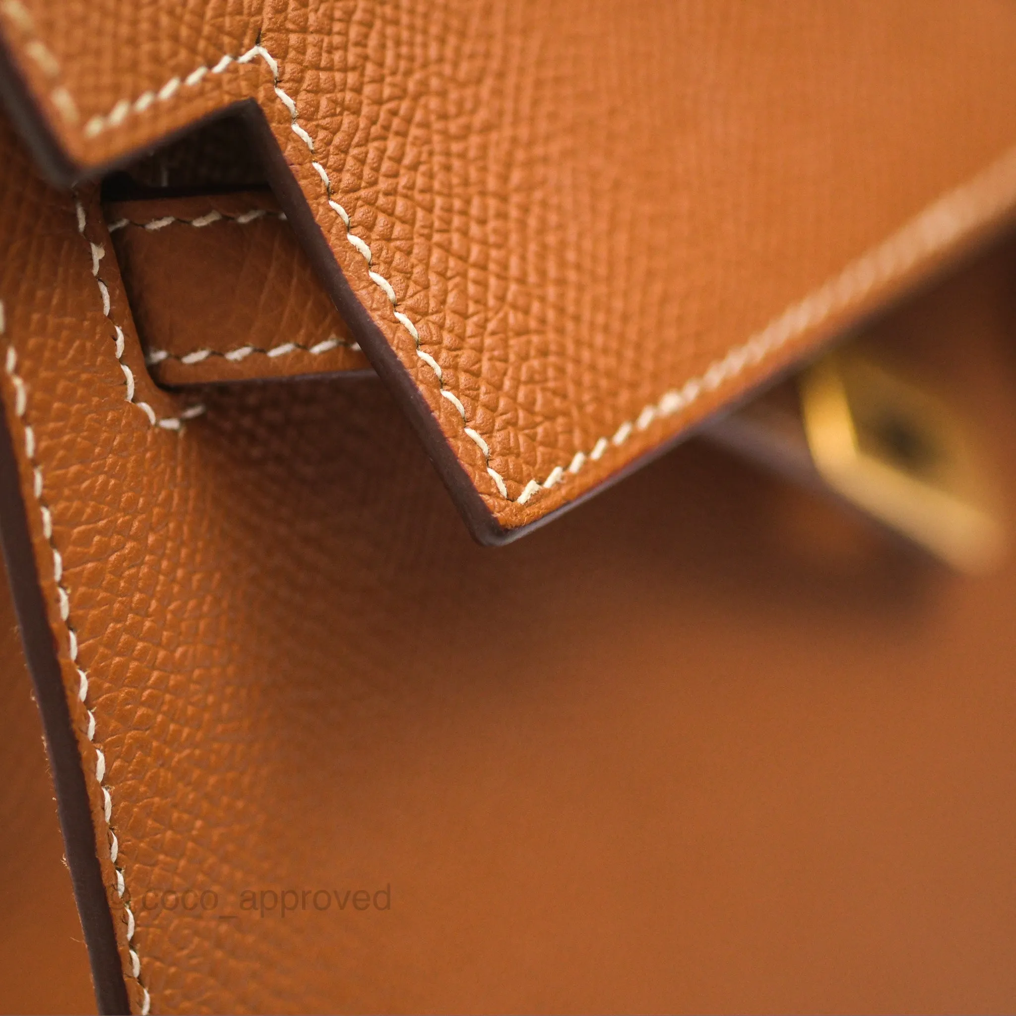 Herms Kelly 25 Sellier Gold 37 Epsom Gold Hardware