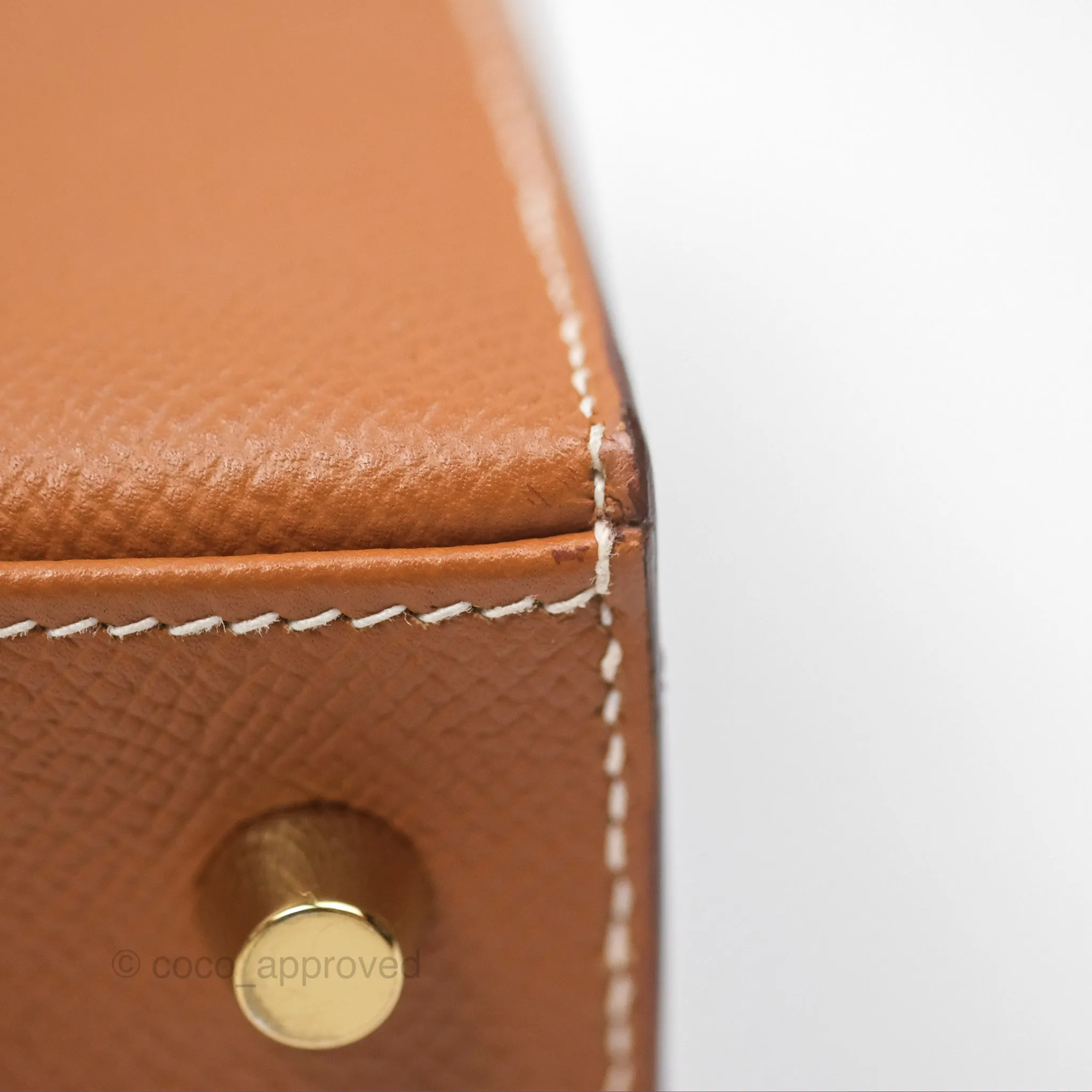 Herms Kelly 25 Sellier Gold 37 Epsom Gold Hardware