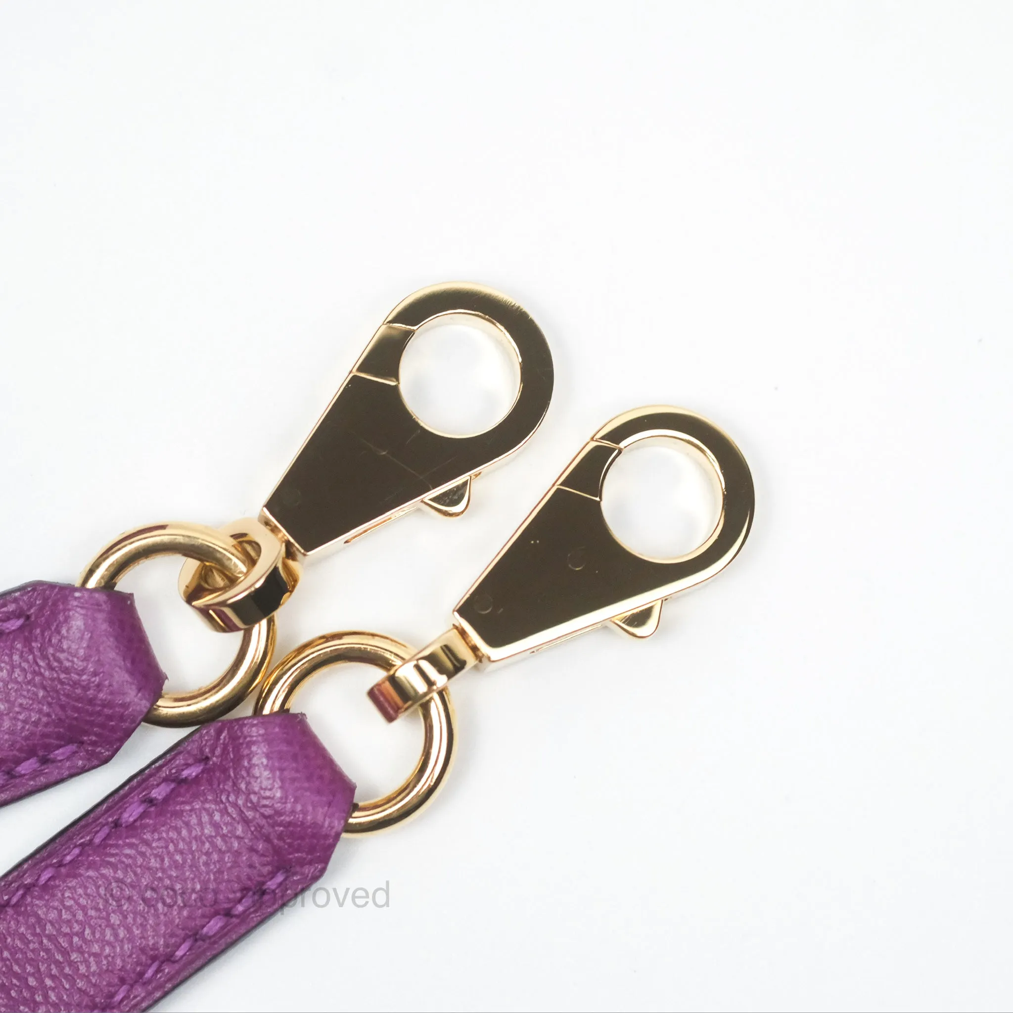 Herms Kelly 25 Sellier Touch Anemone/ Amethyste Madame/ Croc Gold Hardware
