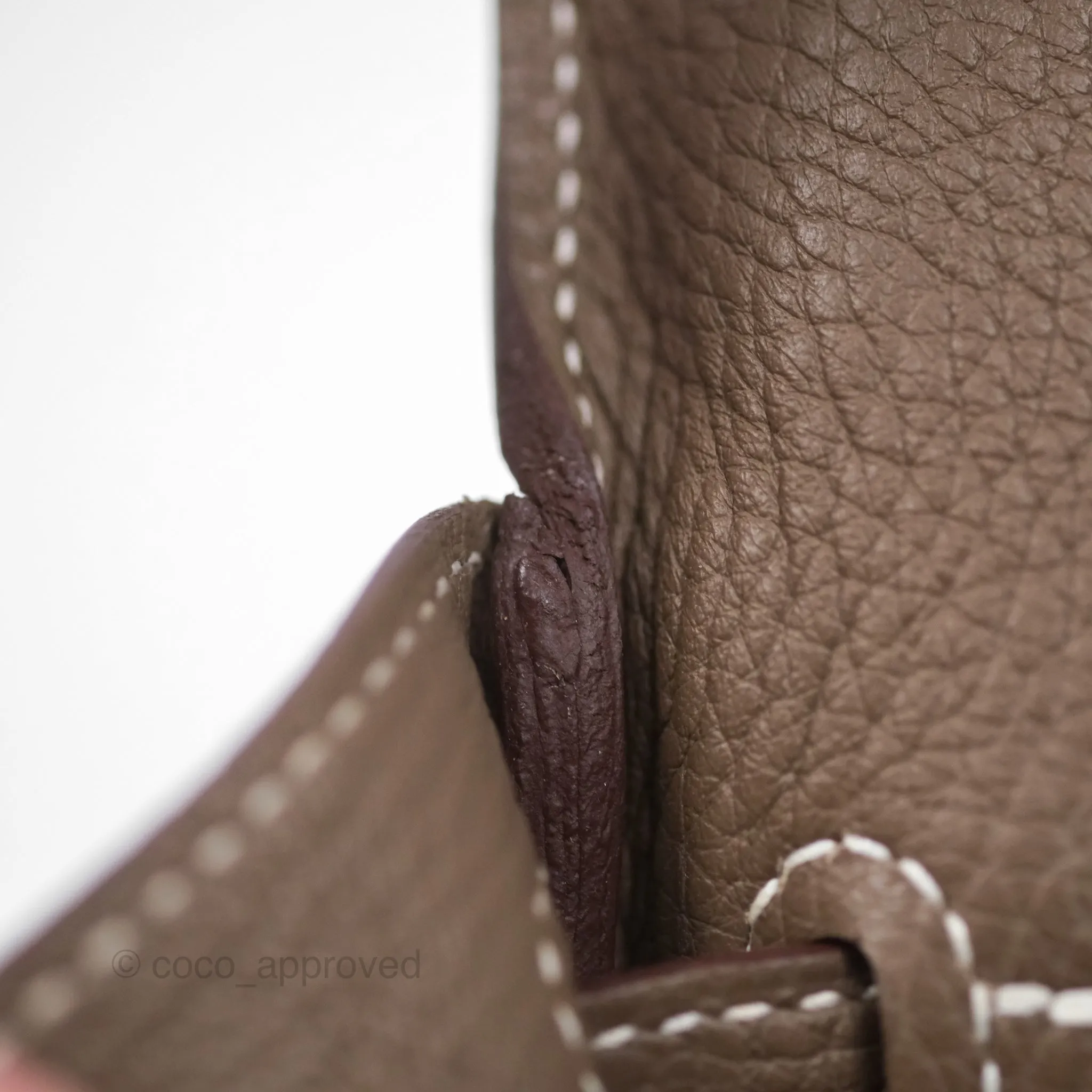 Herms Kelly 28 Retourne Etoupe 18 Clemence Palladium Hardware