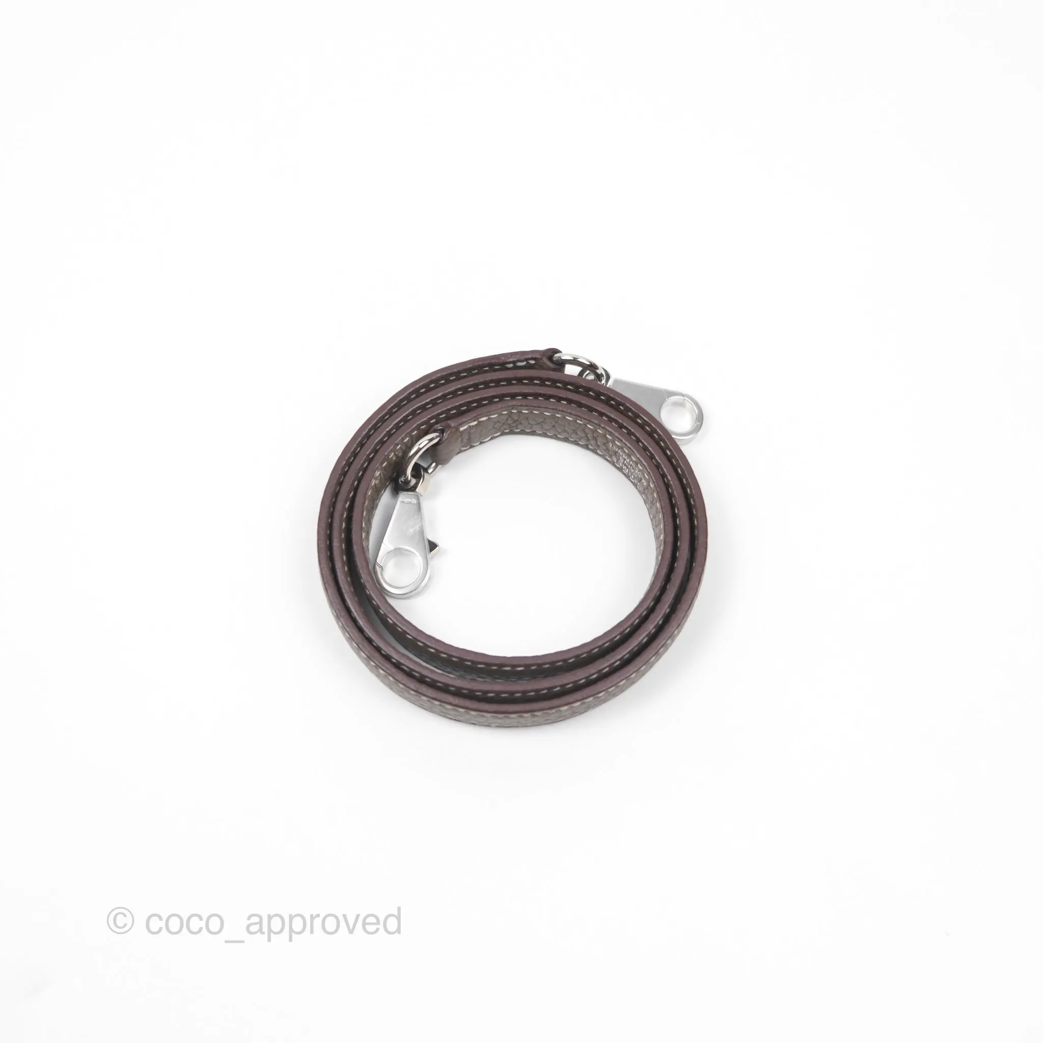Herms Kelly 28 Retourne Etoupe 18 Clemence Palladium Hardware