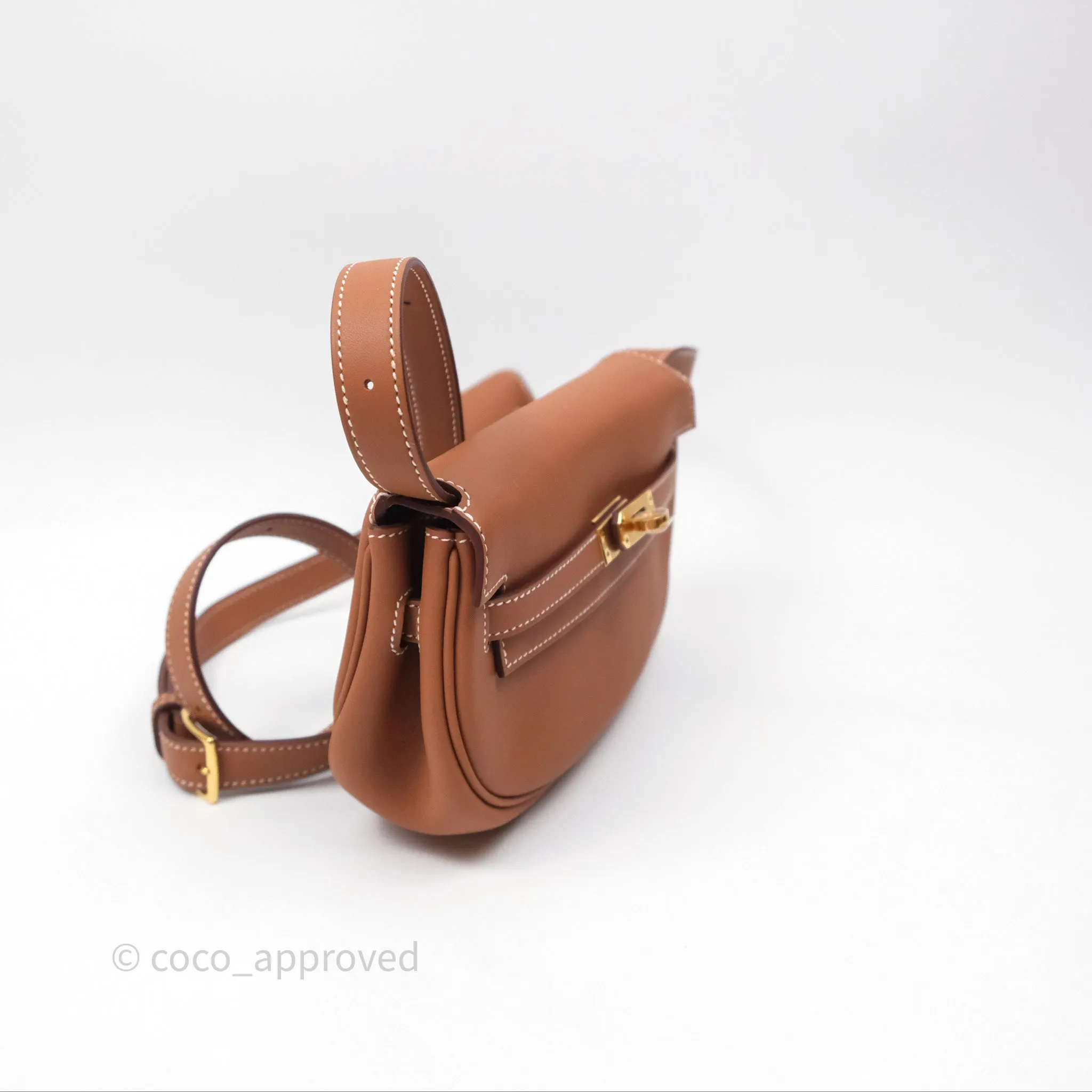 Herms Kelly Moove Gold 37 Swift Gold Hardware