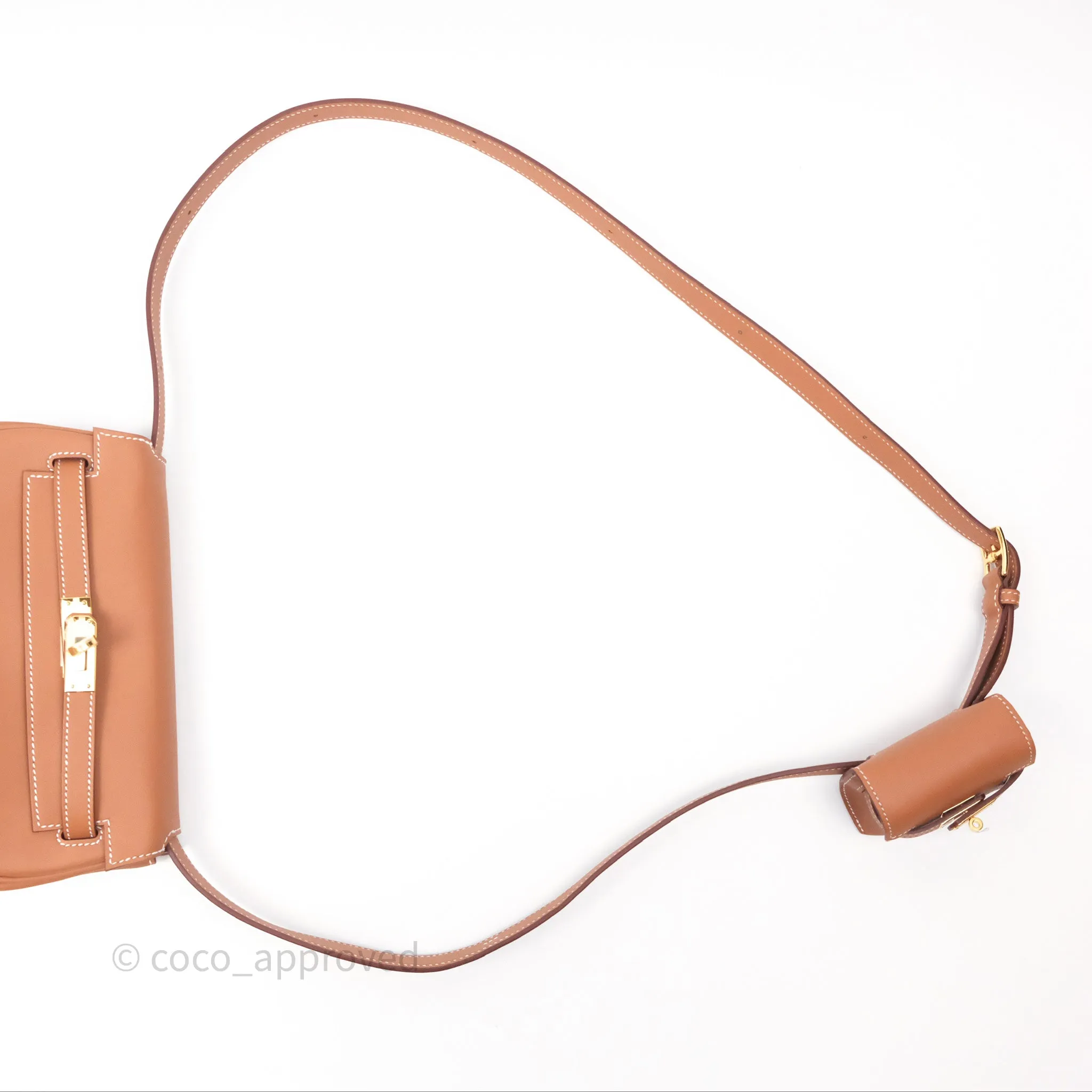 Herms Kelly Moove Gold 37 Swift Gold Hardware