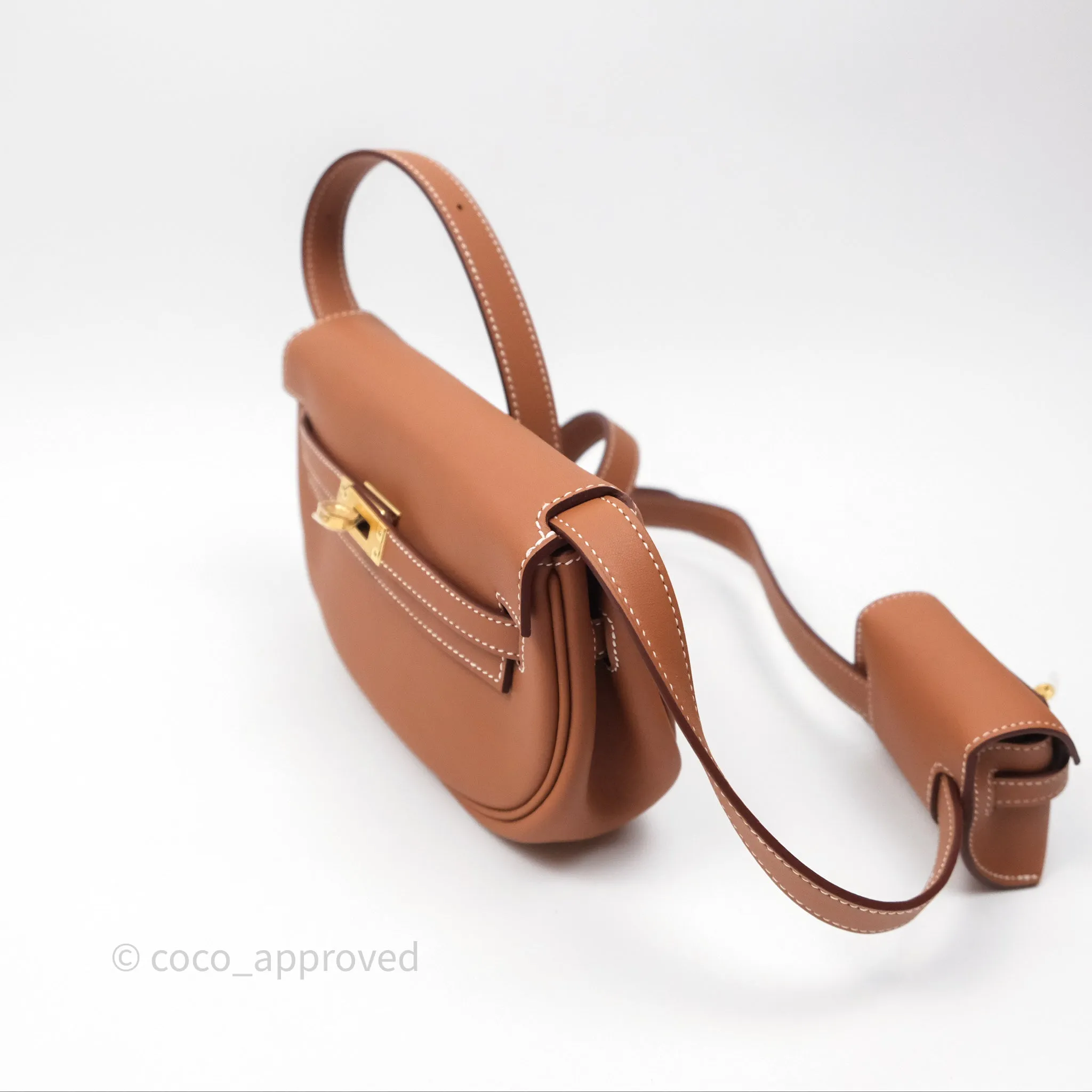 Herms Kelly Moove Gold 37 Swift Gold Hardware