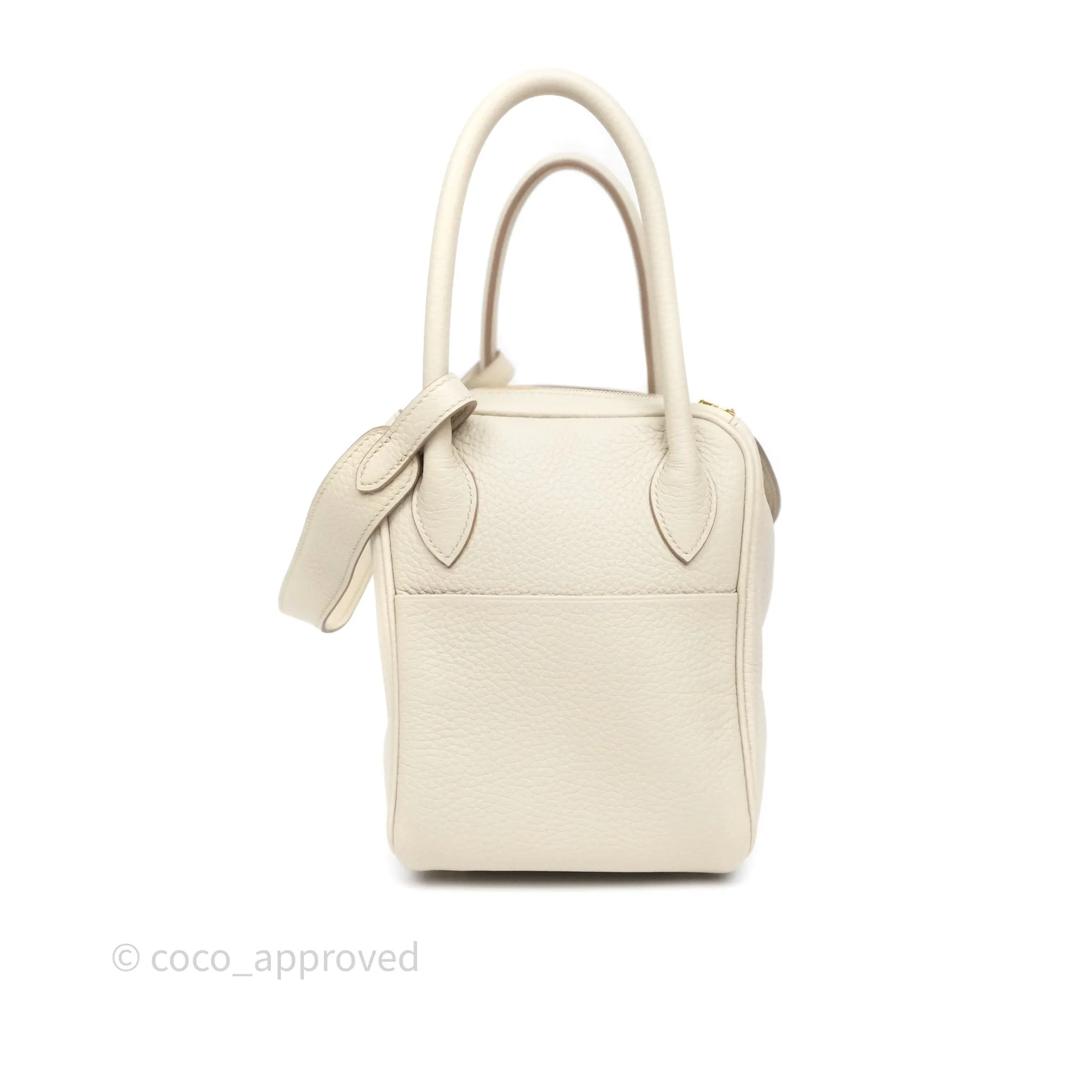 Herms Lindy 26 Beton 8L Clemence Gold Hardware