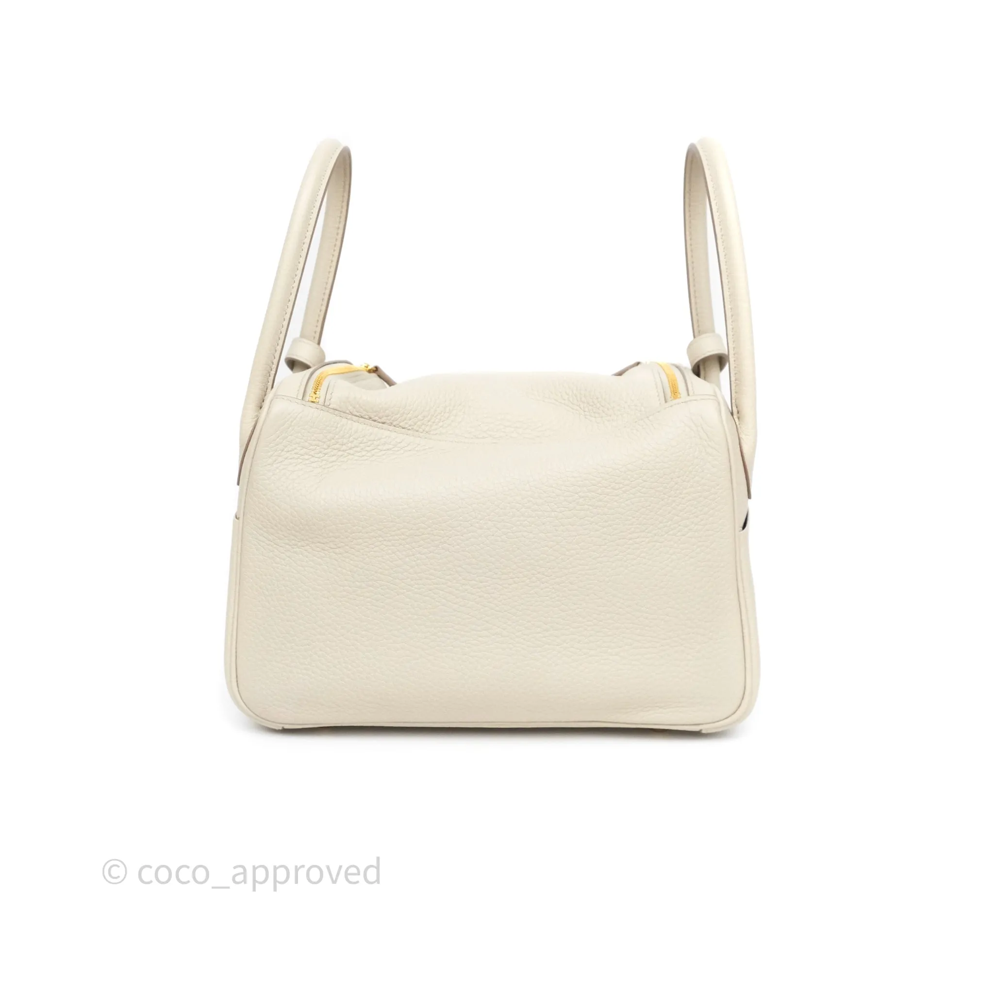 Herms Lindy 26 Beton 8L Clemence Gold Hardware