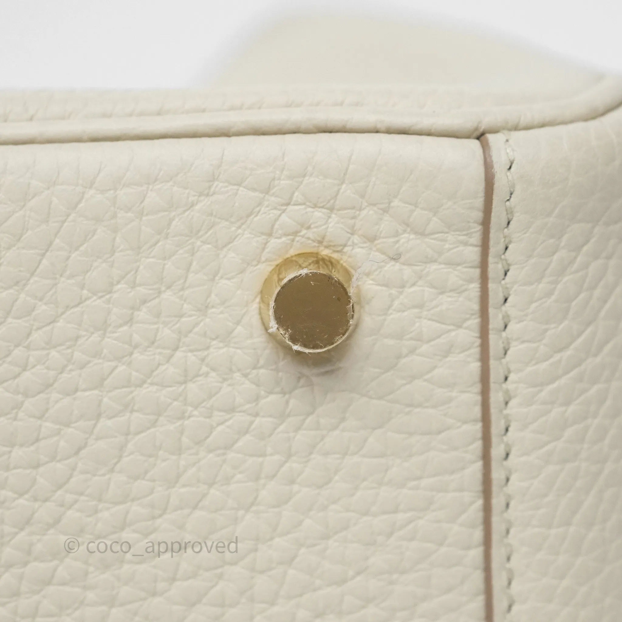 Herms Lindy 26 Beton 8L Clemence Gold Hardware