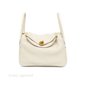 Herms Lindy 26 Beton 8L Clemence Gold Hardware