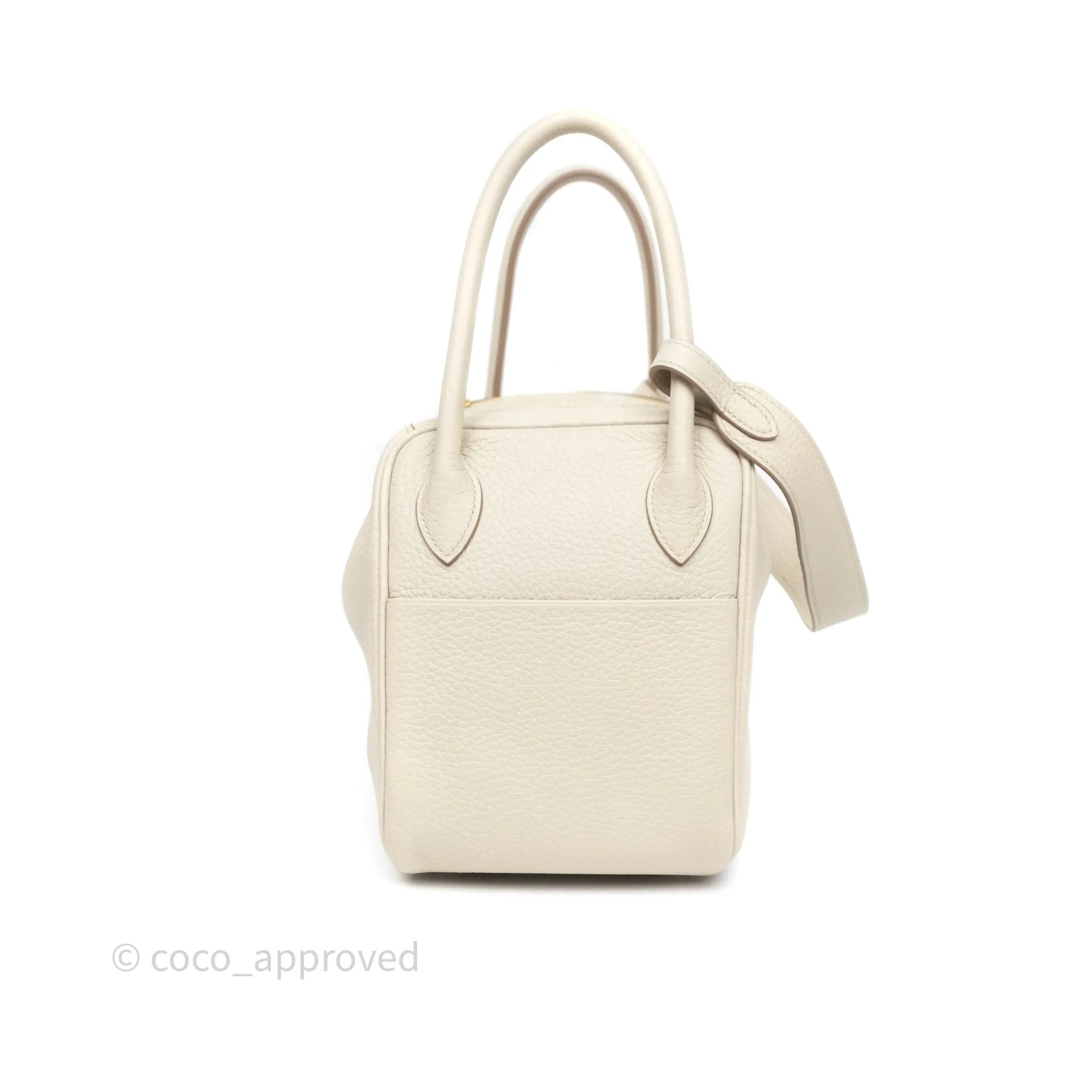Herms Lindy 26 Beton 8L Clemence Gold Hardware