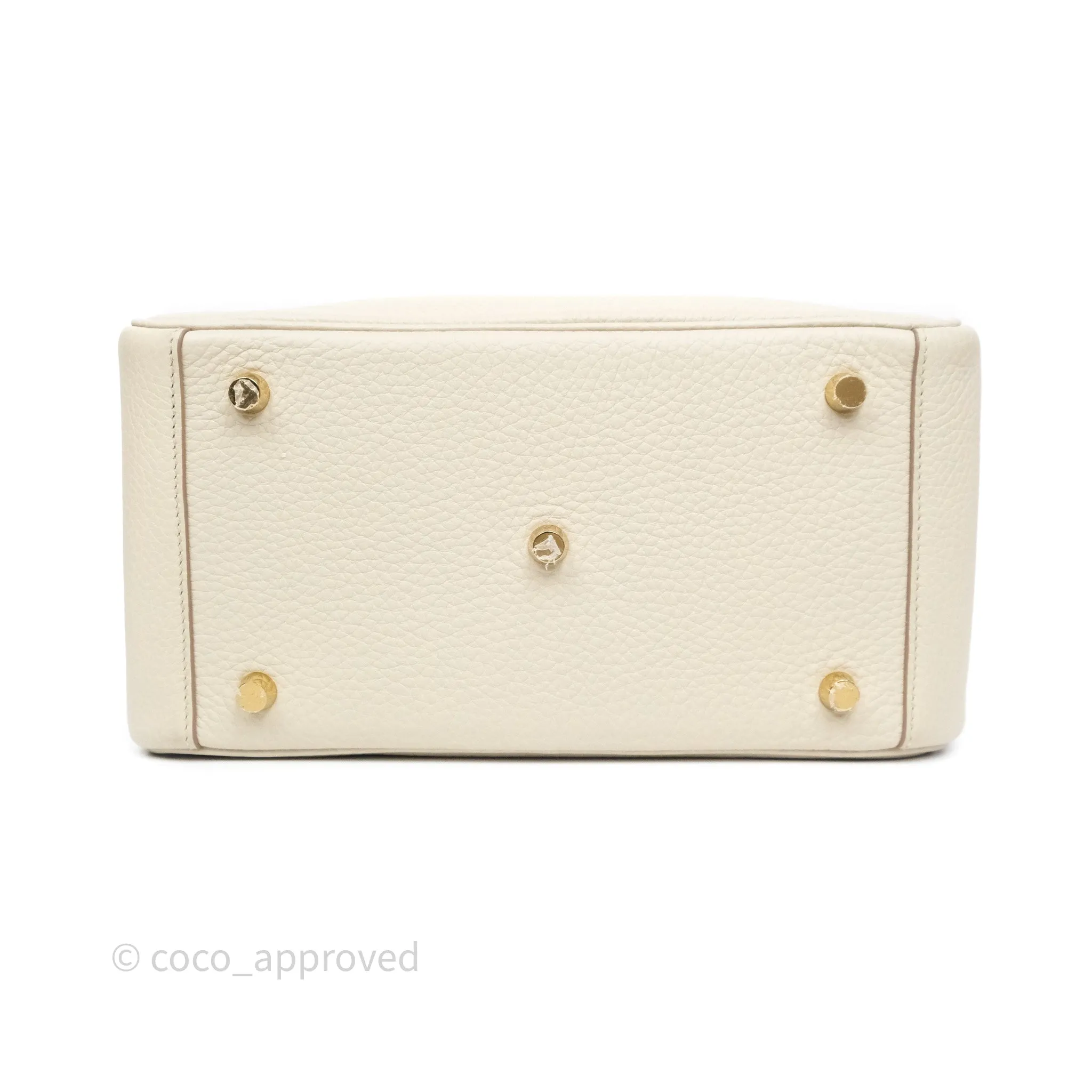 Herms Lindy 26 Beton 8L Clemence Gold Hardware