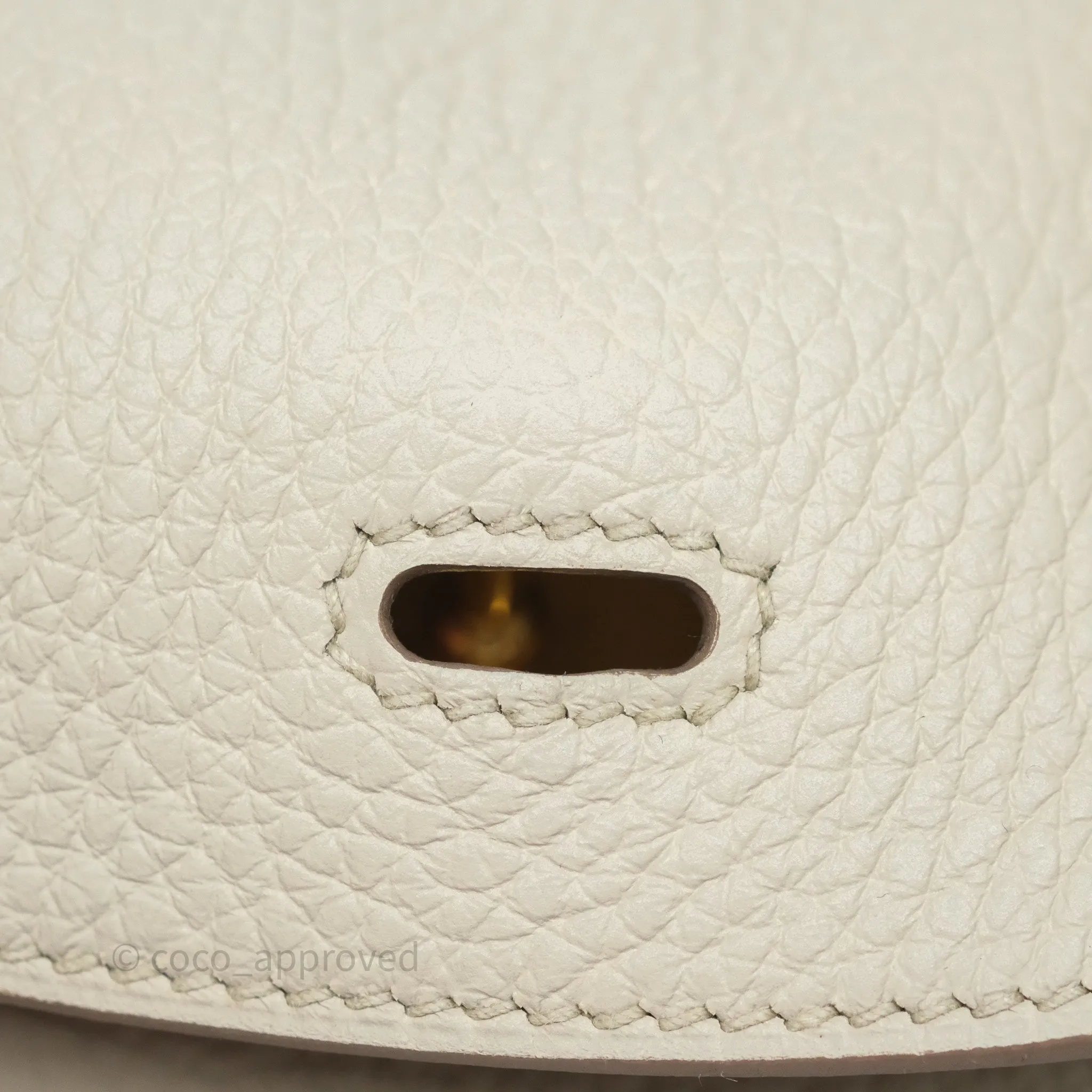 Herms Lindy 26 Beton 8L Clemence Gold Hardware