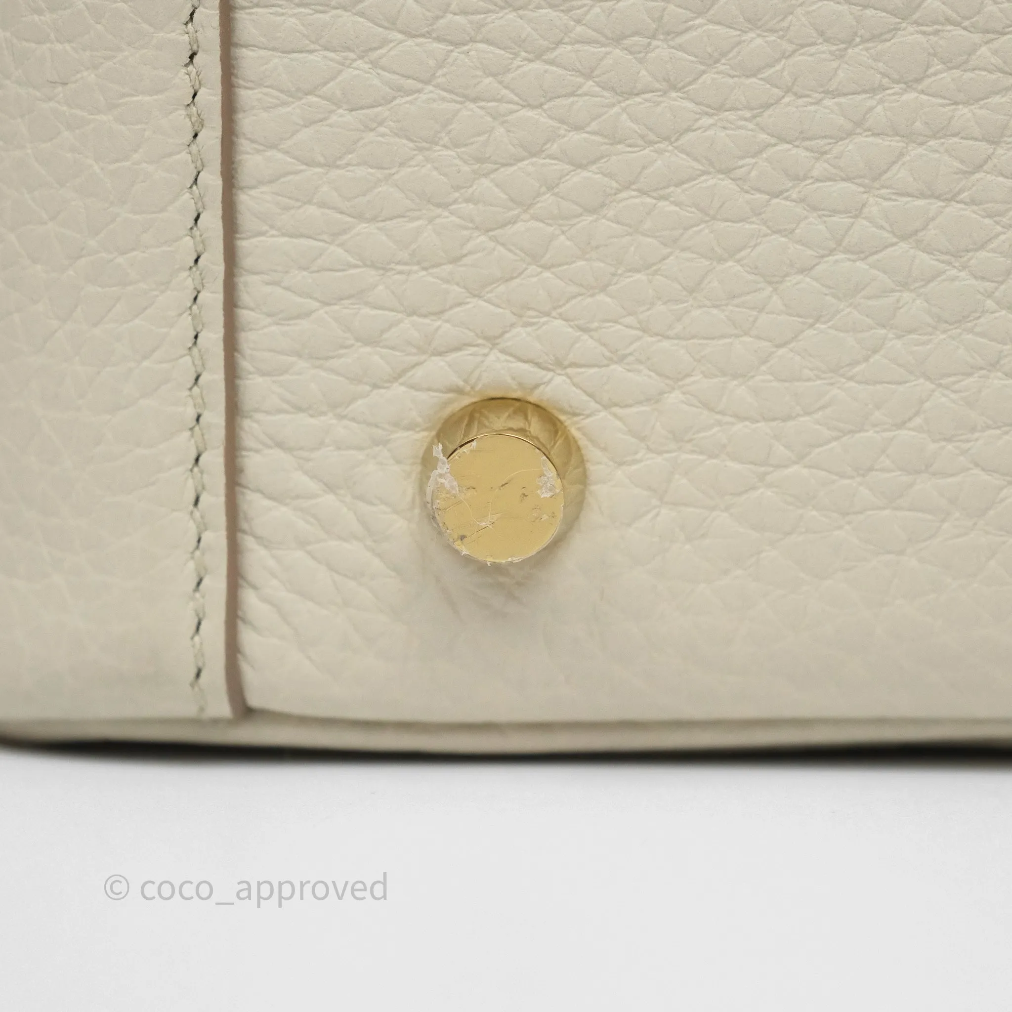Herms Lindy 26 Beton 8L Clemence Gold Hardware