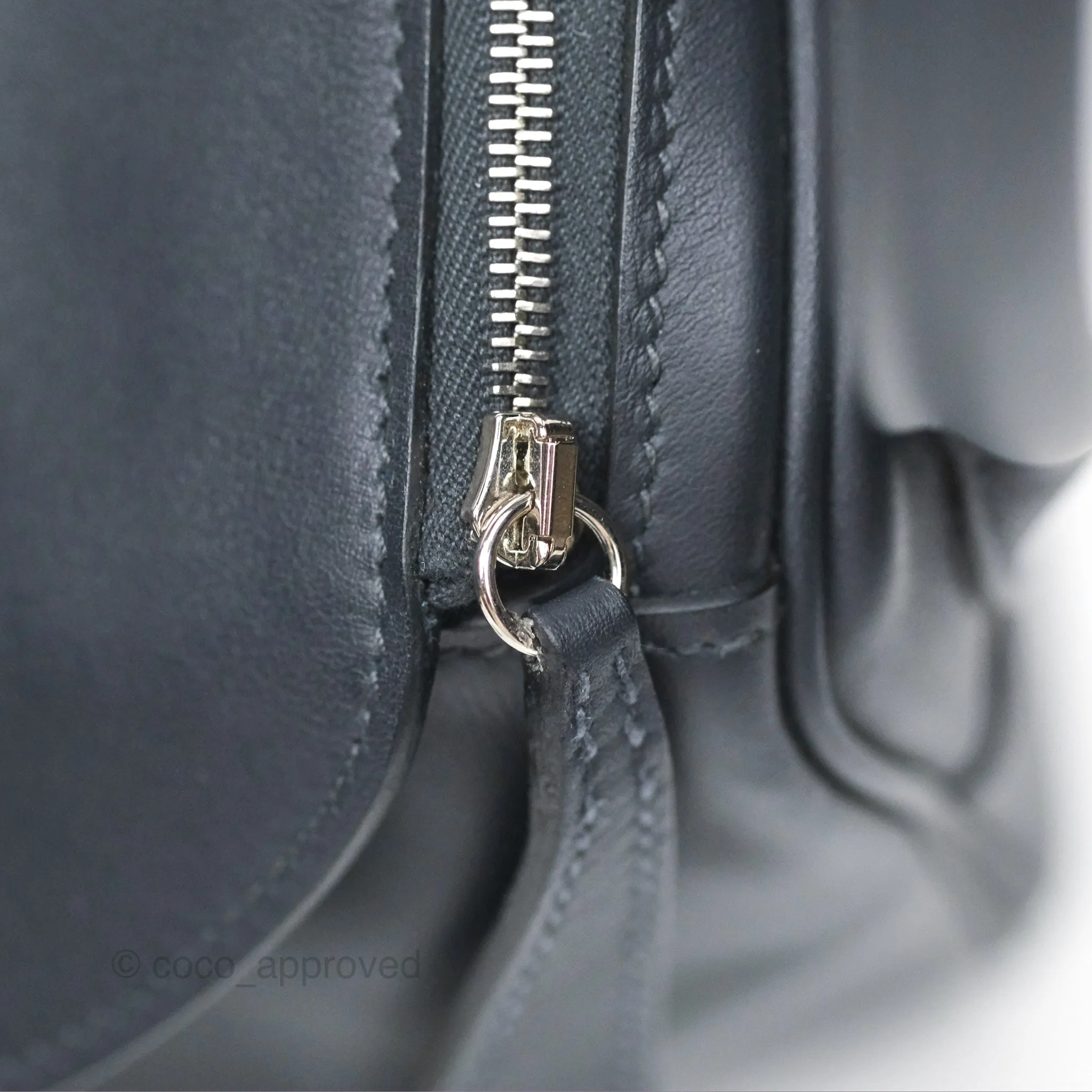 Herms Lindy 26 Caban/Bleu Frida Swift Palladium Hardware