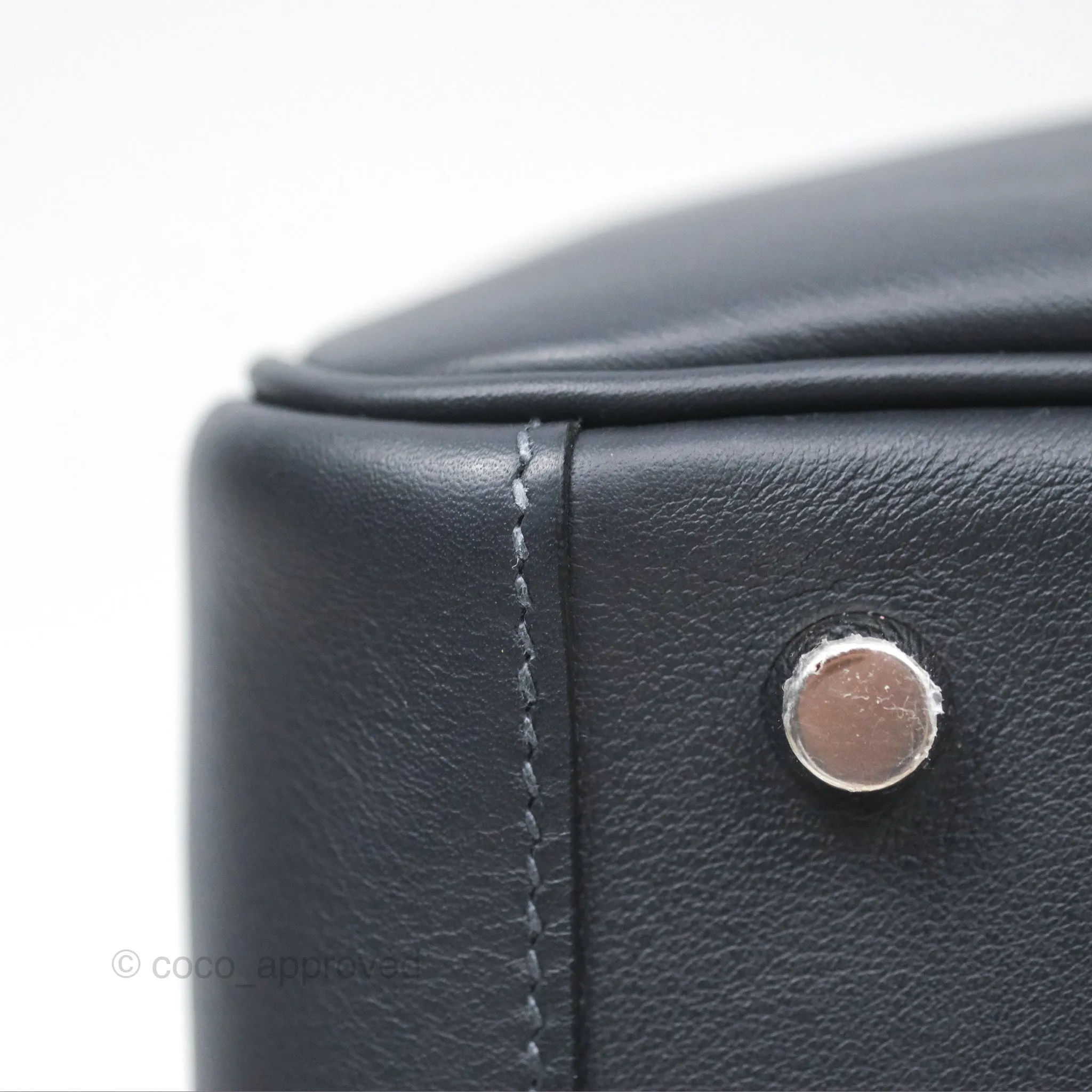 Herms Lindy 26 Caban/Bleu Frida Swift Palladium Hardware