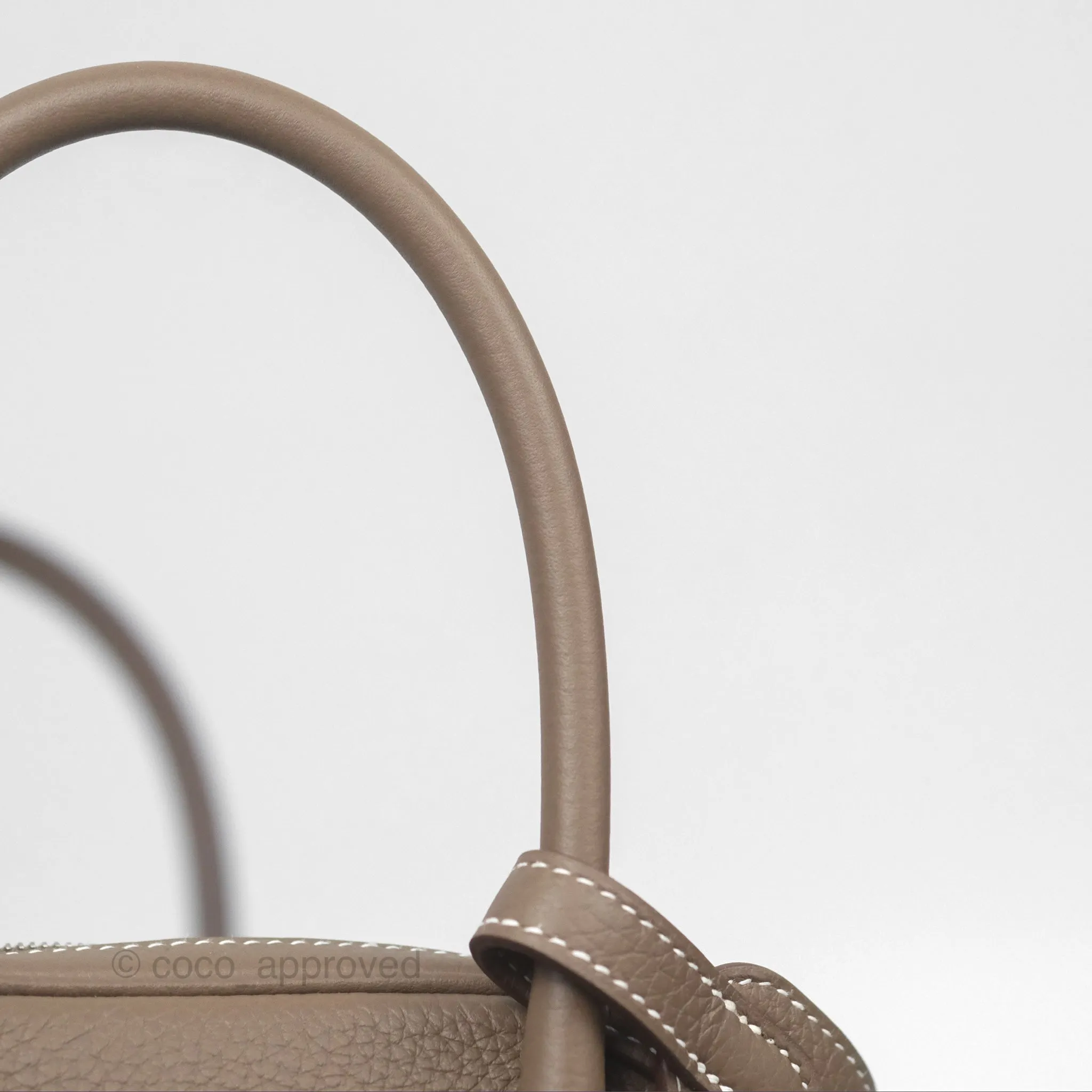 Herms Lindy 26 Clemence Etoupe 18 Palladium Hardware