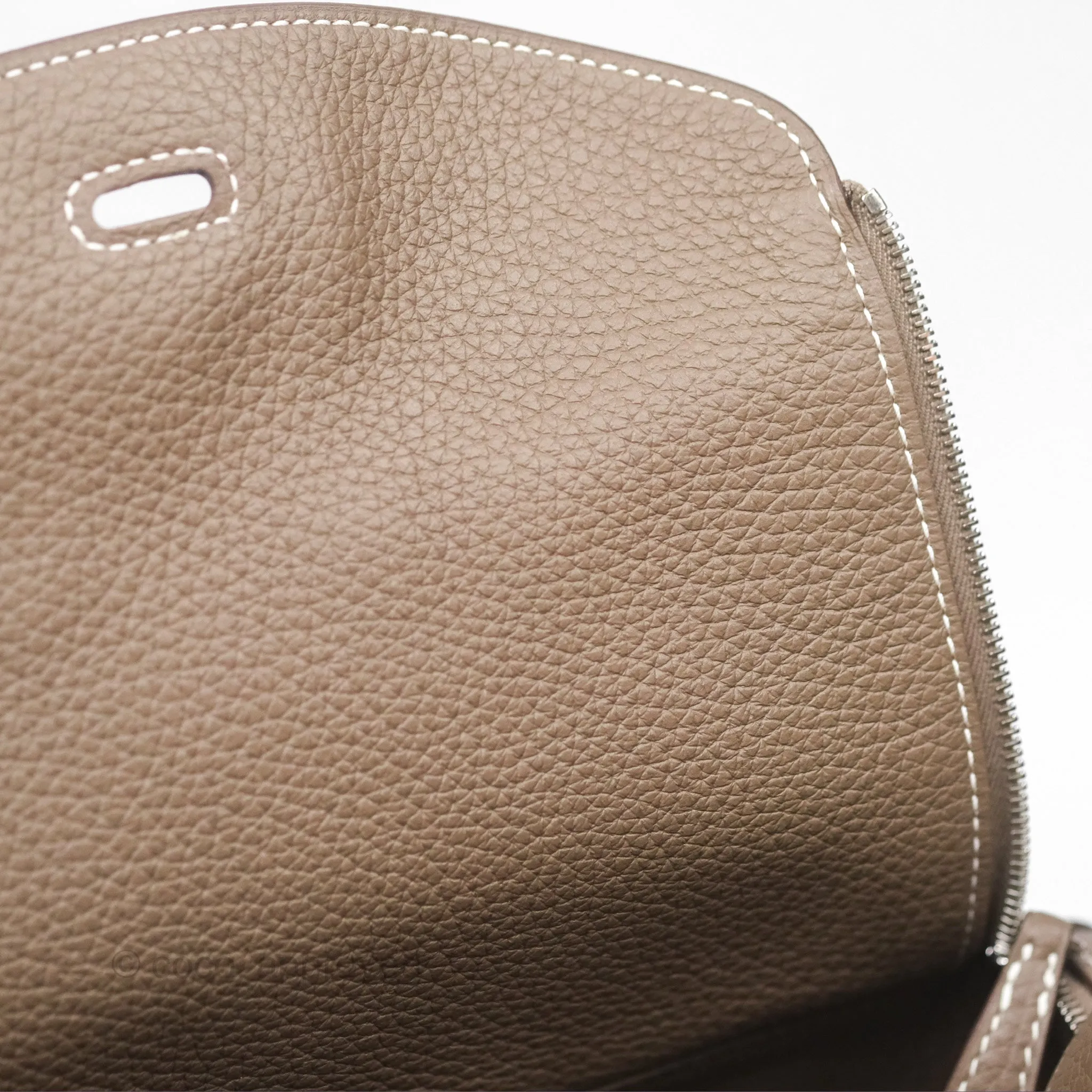Herms Lindy 26 Clemence Etoupe 18 Palladium Hardware