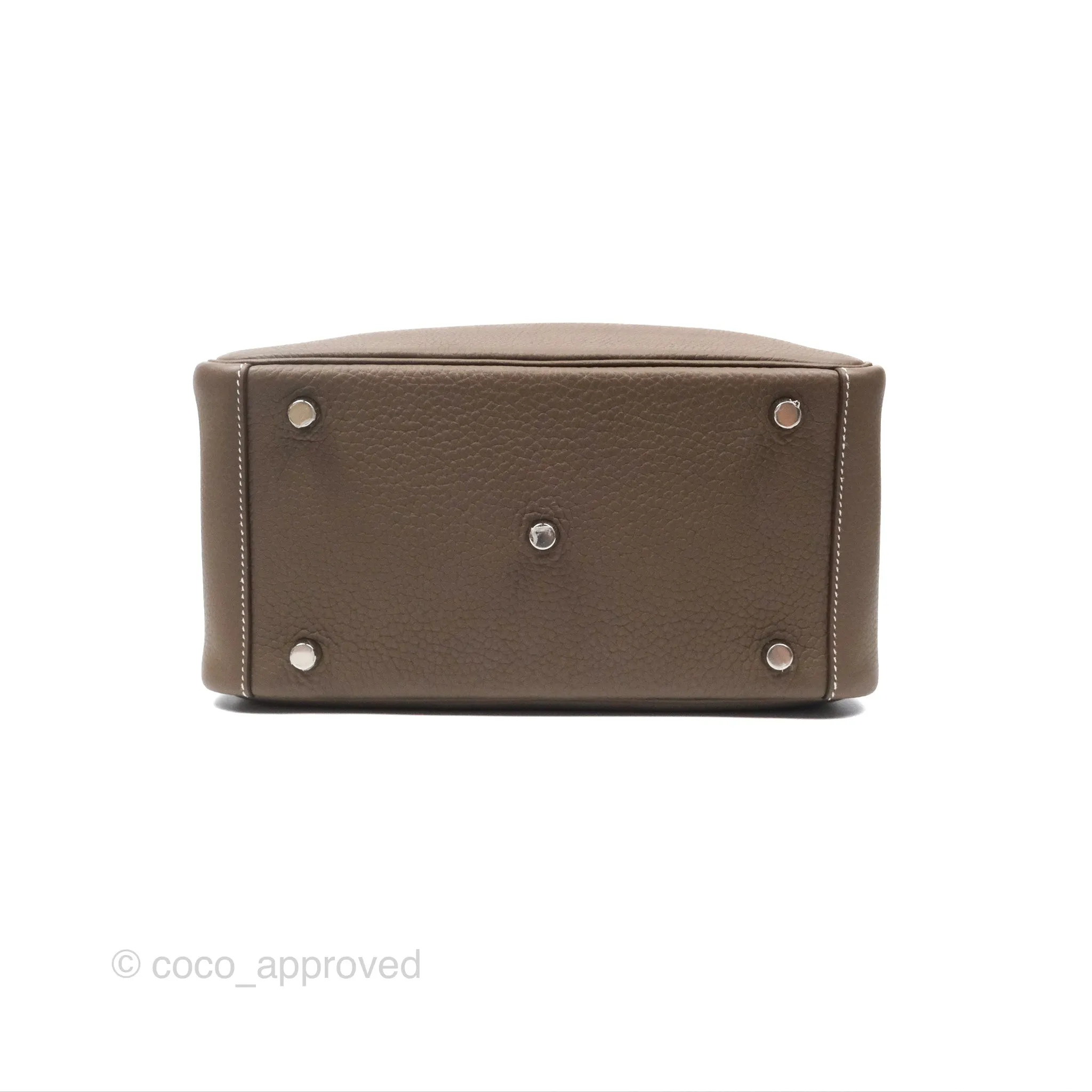 Herms Lindy 26 Clemence Etoupe 18 Palladium Hardware