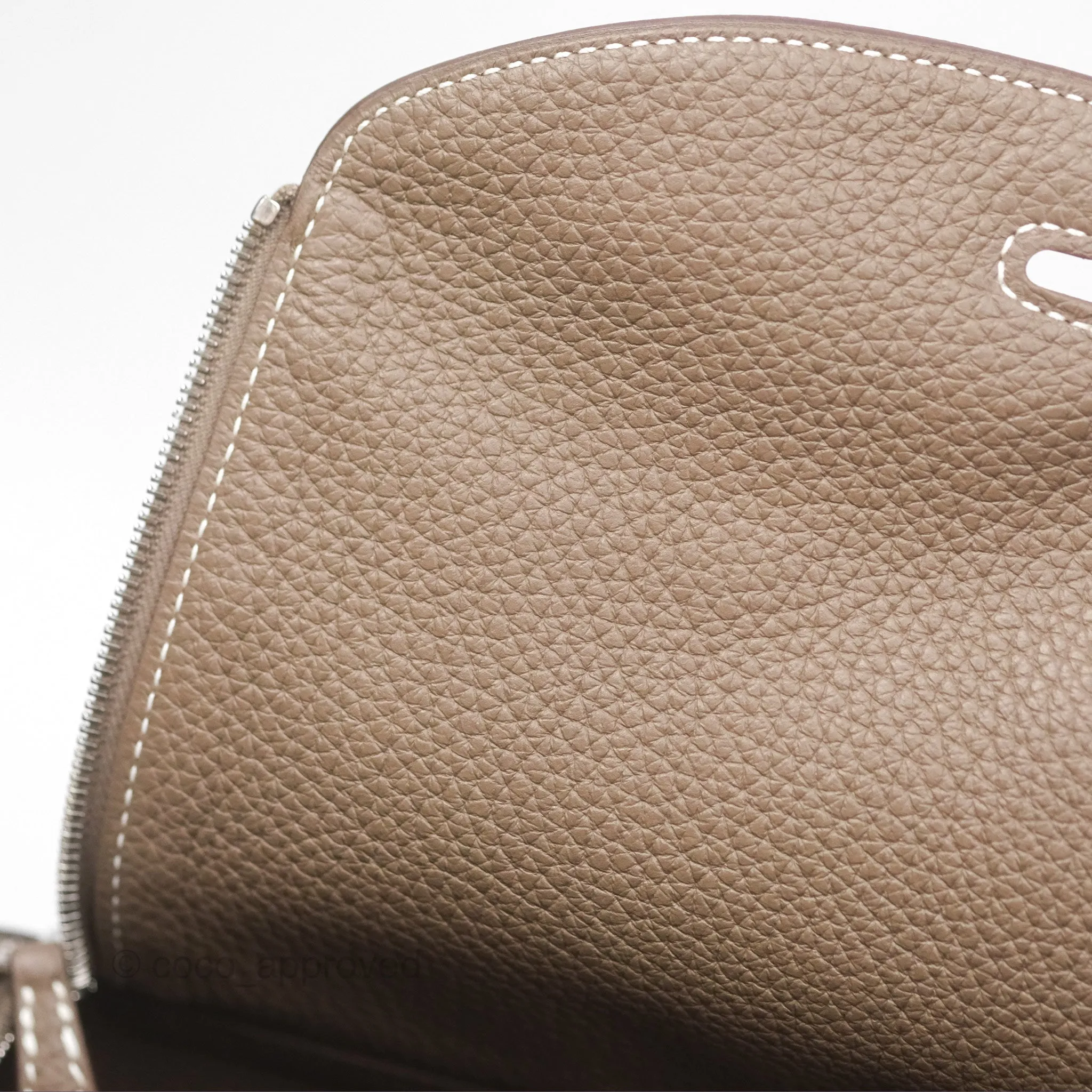 Herms Lindy 26 Clemence Etoupe 18 Palladium Hardware