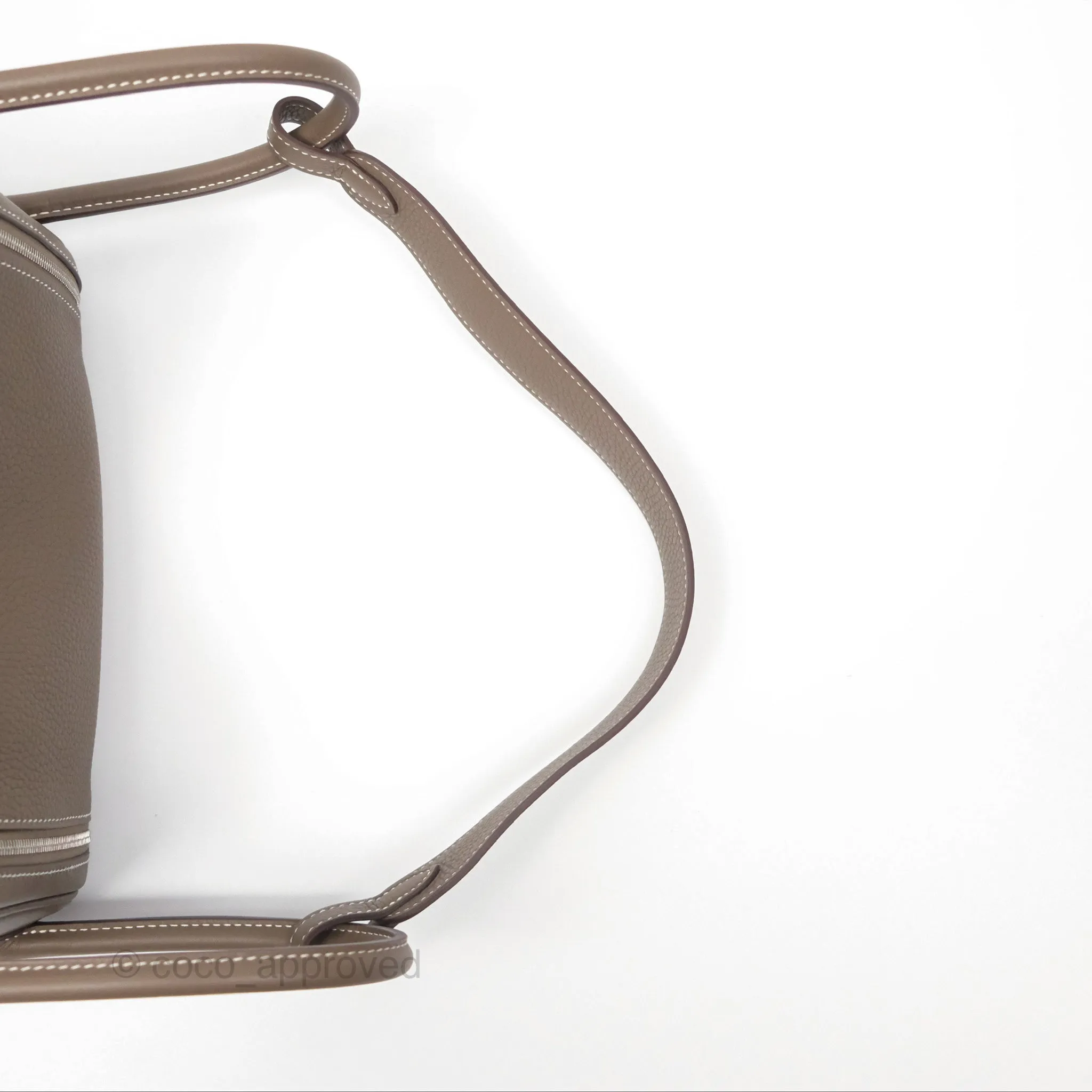 Herms Lindy 26 Clemence Etoupe 18 Palladium Hardware