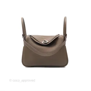 Herms Lindy 26 Clemence Etoupe 18 Palladium Hardware