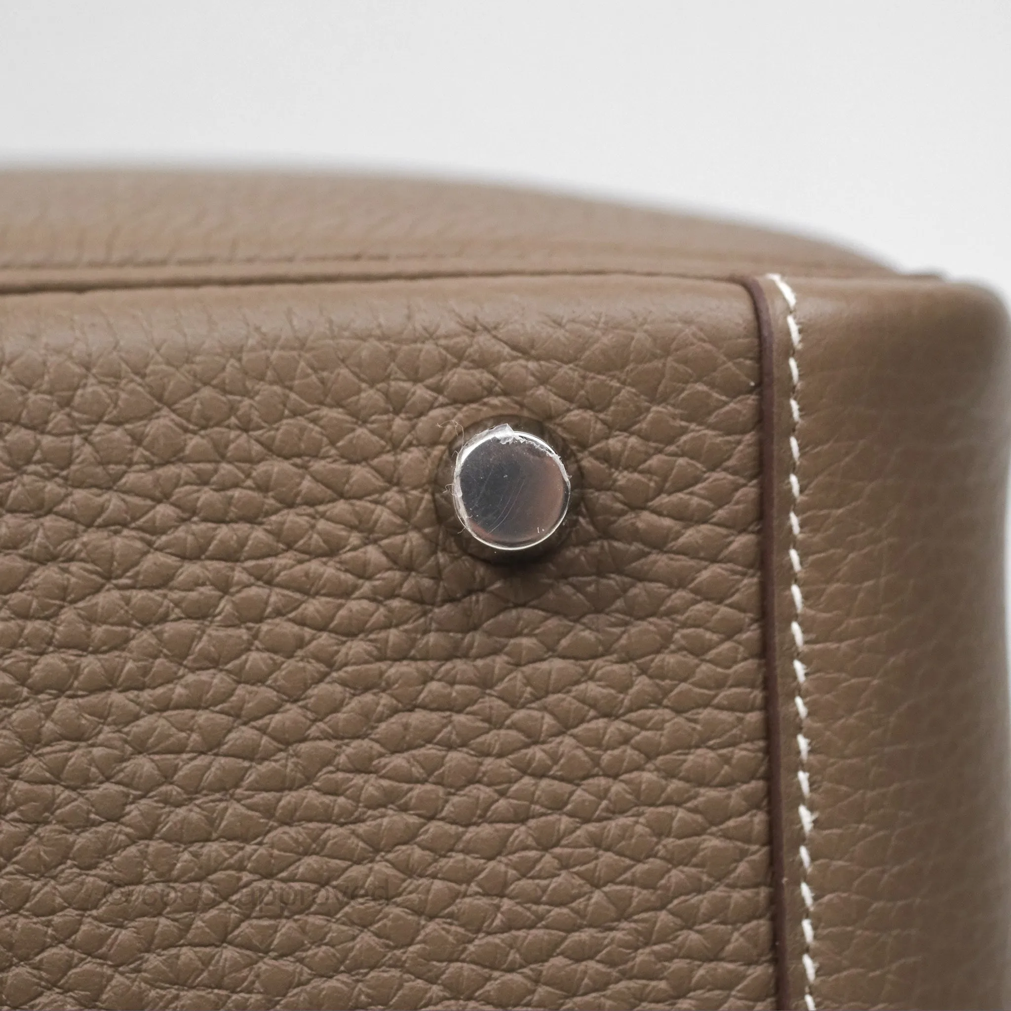 Herms Lindy 26 Clemence Etoupe 18 Palladium Hardware