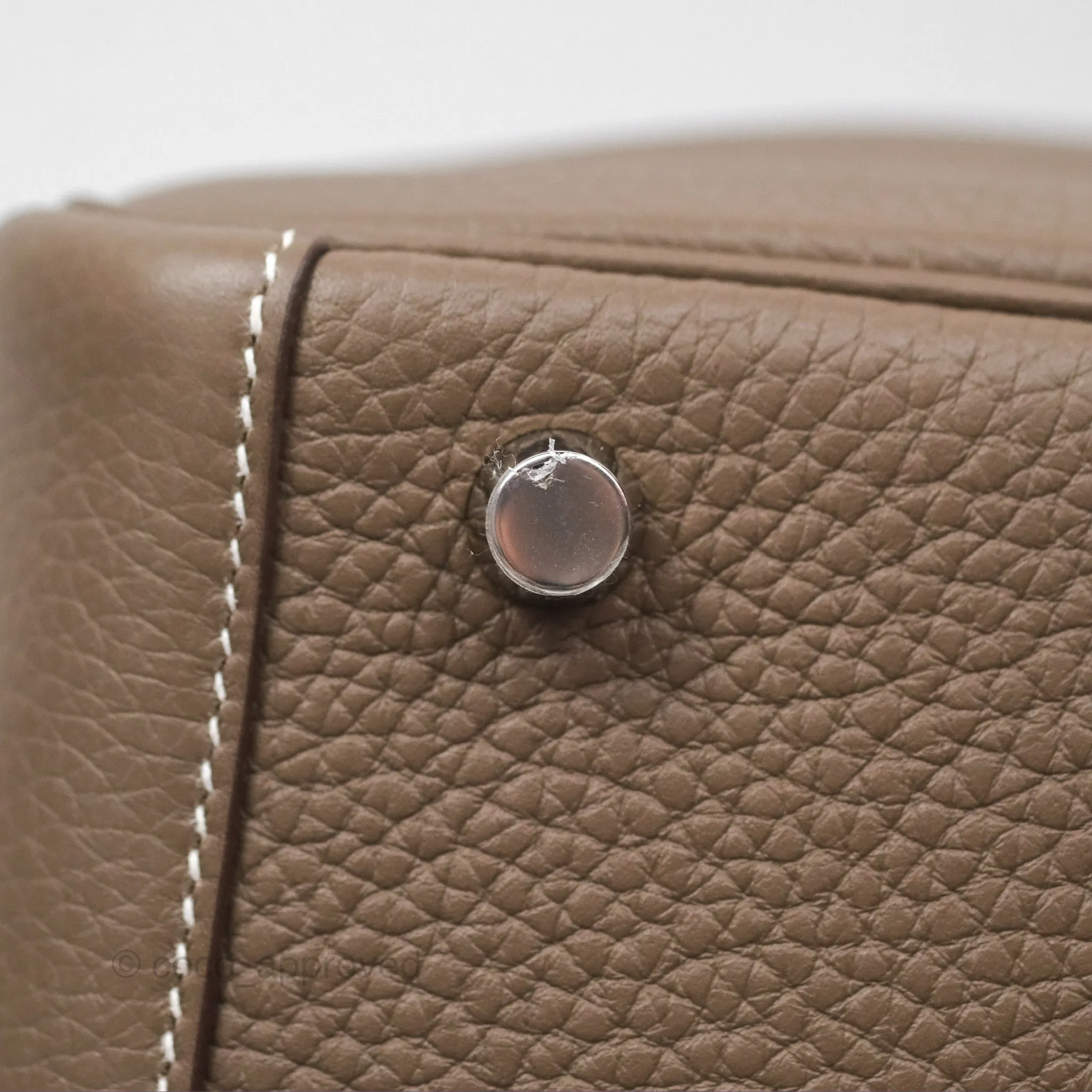 Herms Lindy 26 Clemence Etoupe 18 Palladium Hardware