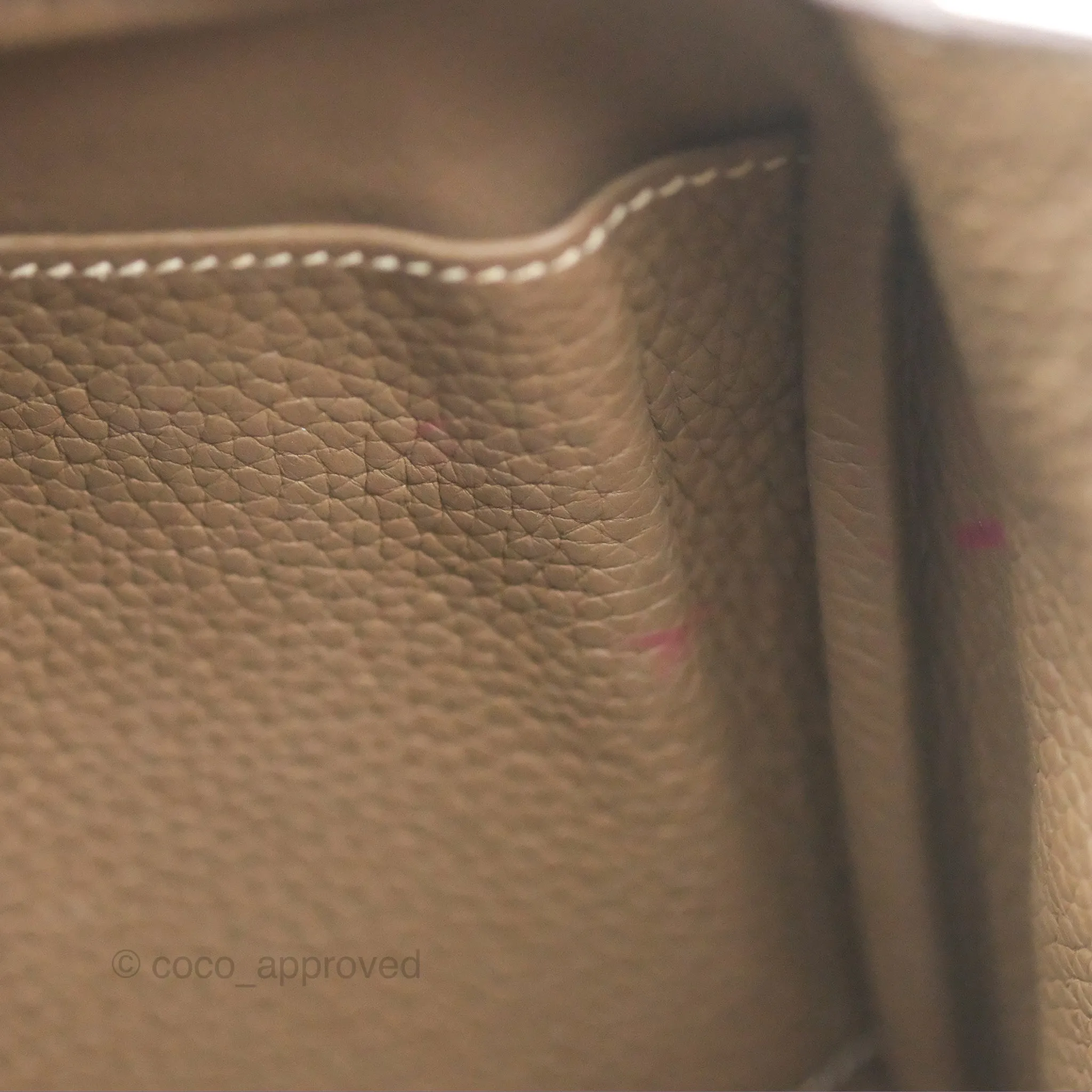 Herms Lindy 26 Etoupe 18 Taurillion Clemence Gold Hardware