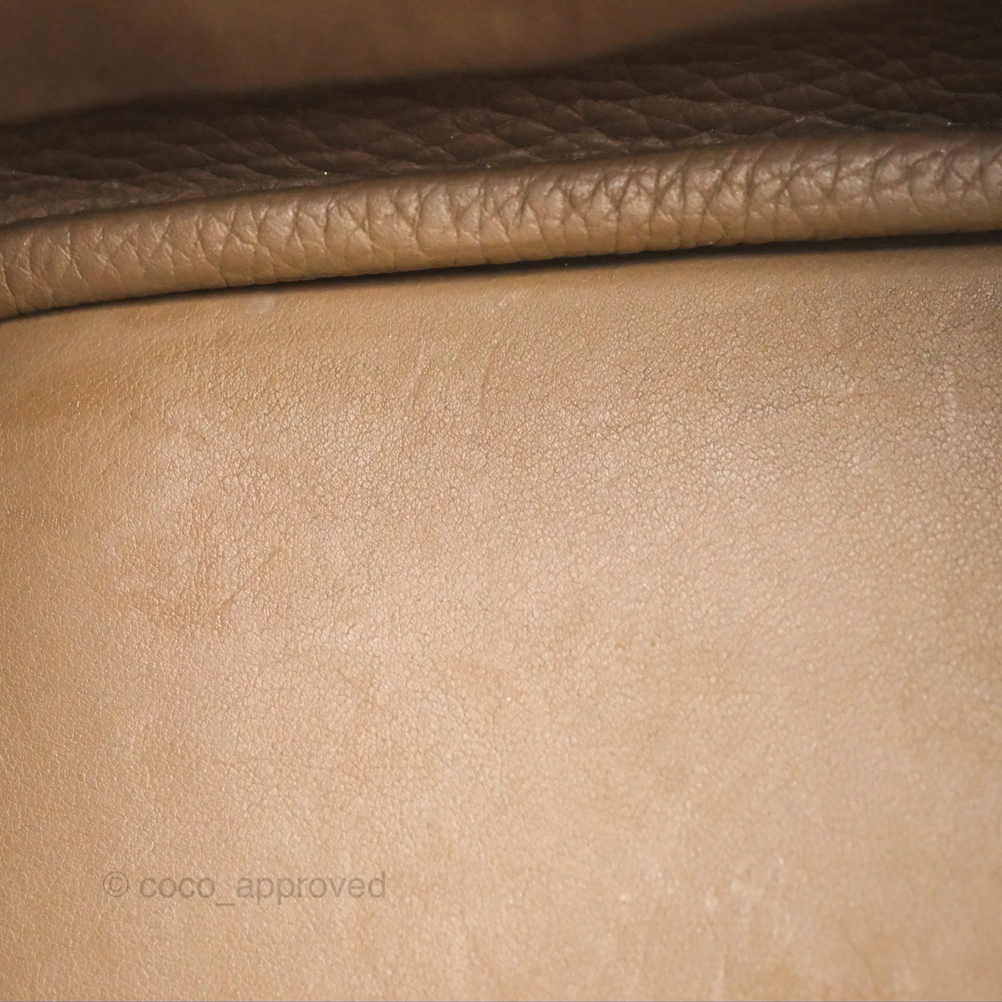 Herms Lindy 26 Etoupe 18 Taurillion Clemence Gold Hardware