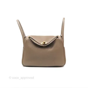 Herms Lindy 26 Etoupe 18 Taurillion Clemence Gold Hardware