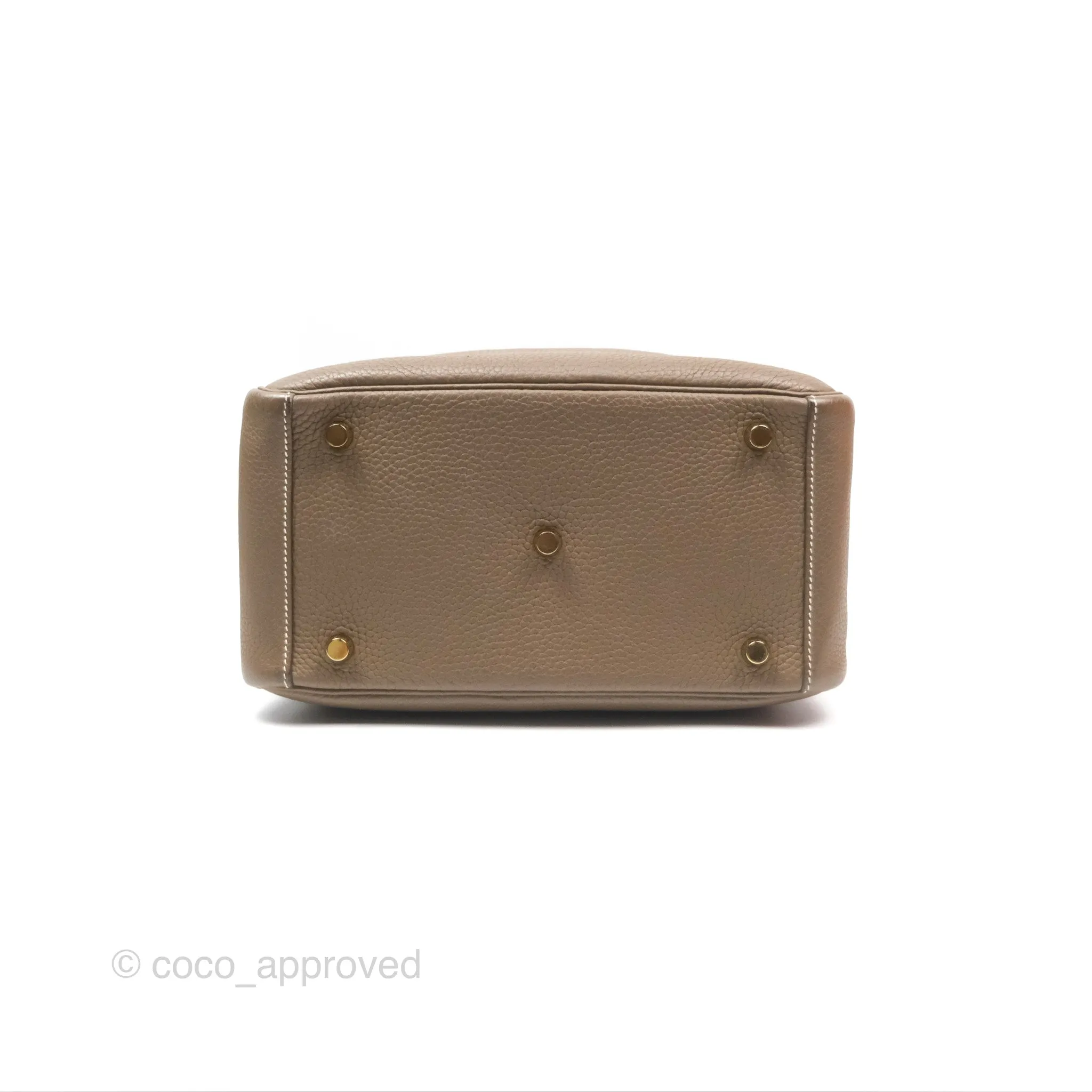 Herms Lindy 26 Etoupe 18 Taurillion Clemence Gold Hardware