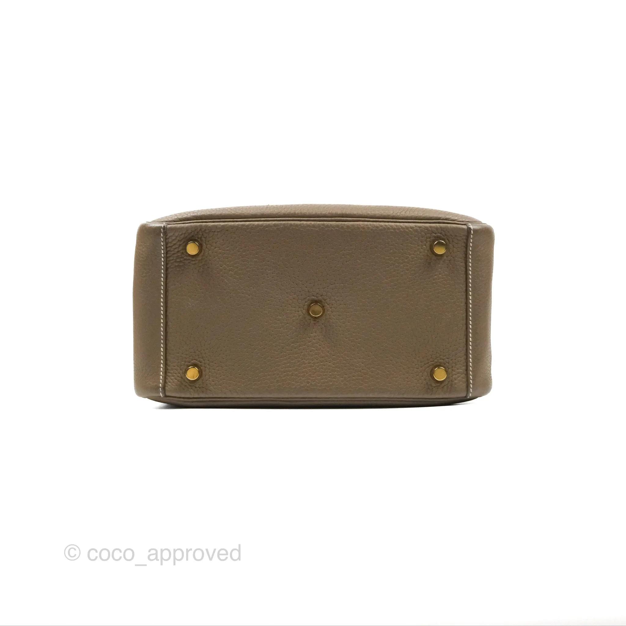 Herms Lindy 26 Etoupe Clemence Gold Hardware