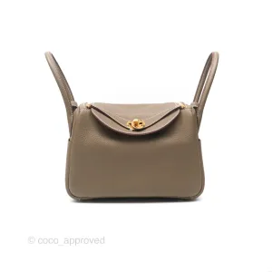 Herms Lindy 26 Etoupe Clemence Gold Hardware