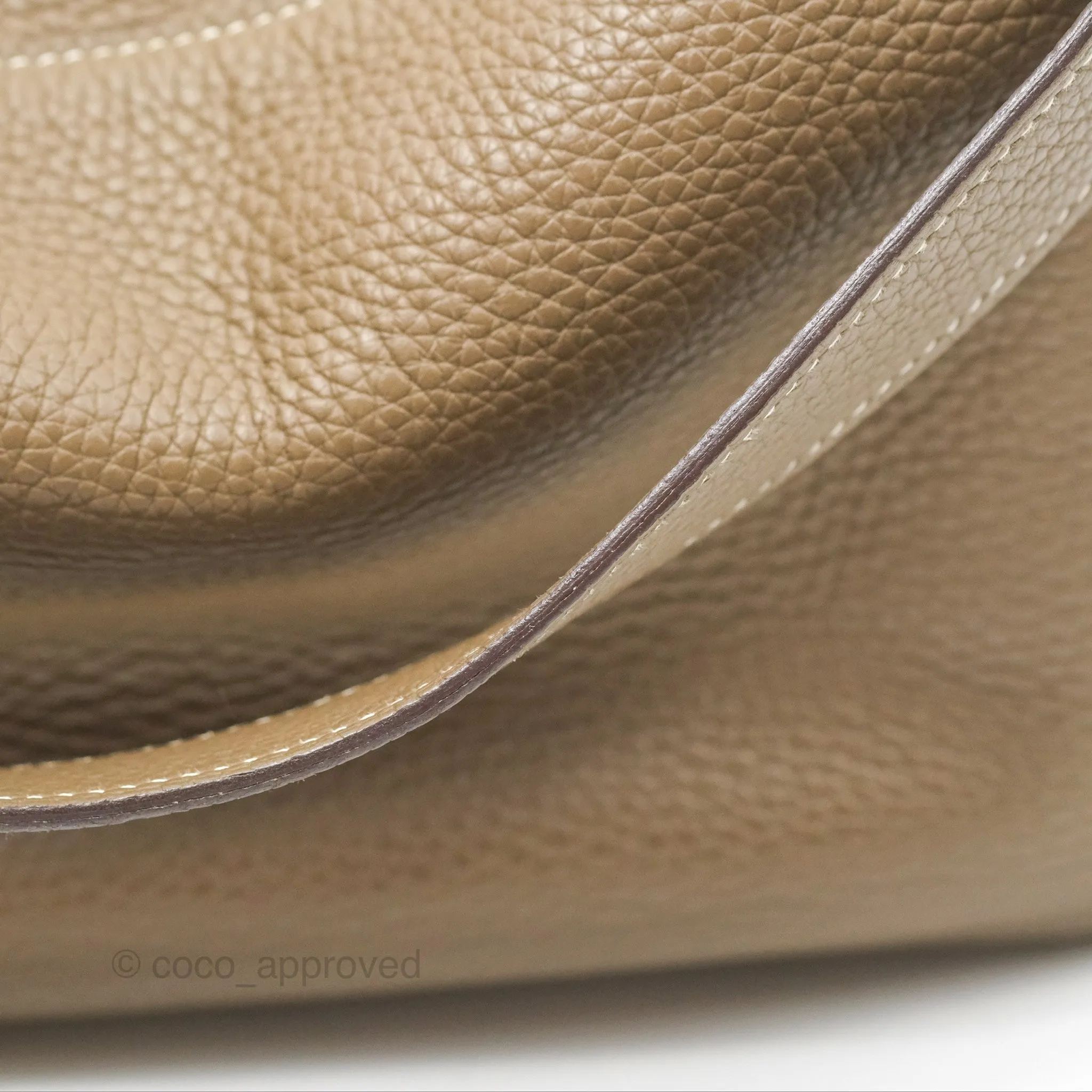 Herms Lindy 26 Etoupe Clemence Palladium Hardware