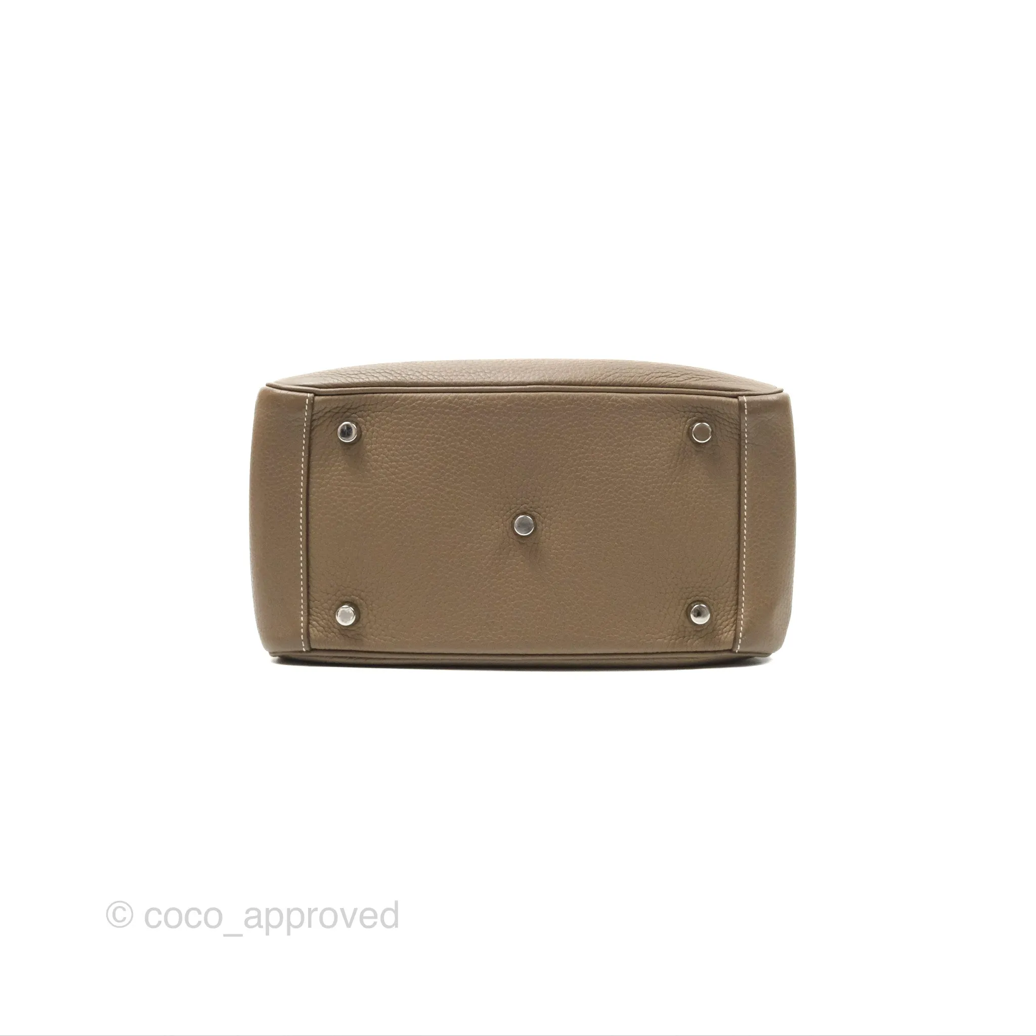 Herms Lindy 26 Etoupe Clemence Palladium Hardware