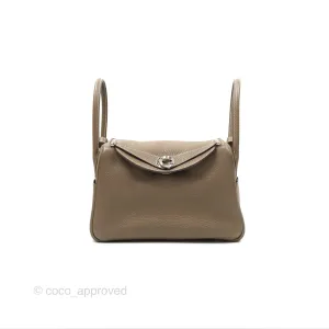 Herms Lindy 26 Etoupe Clemence Palladium Hardware