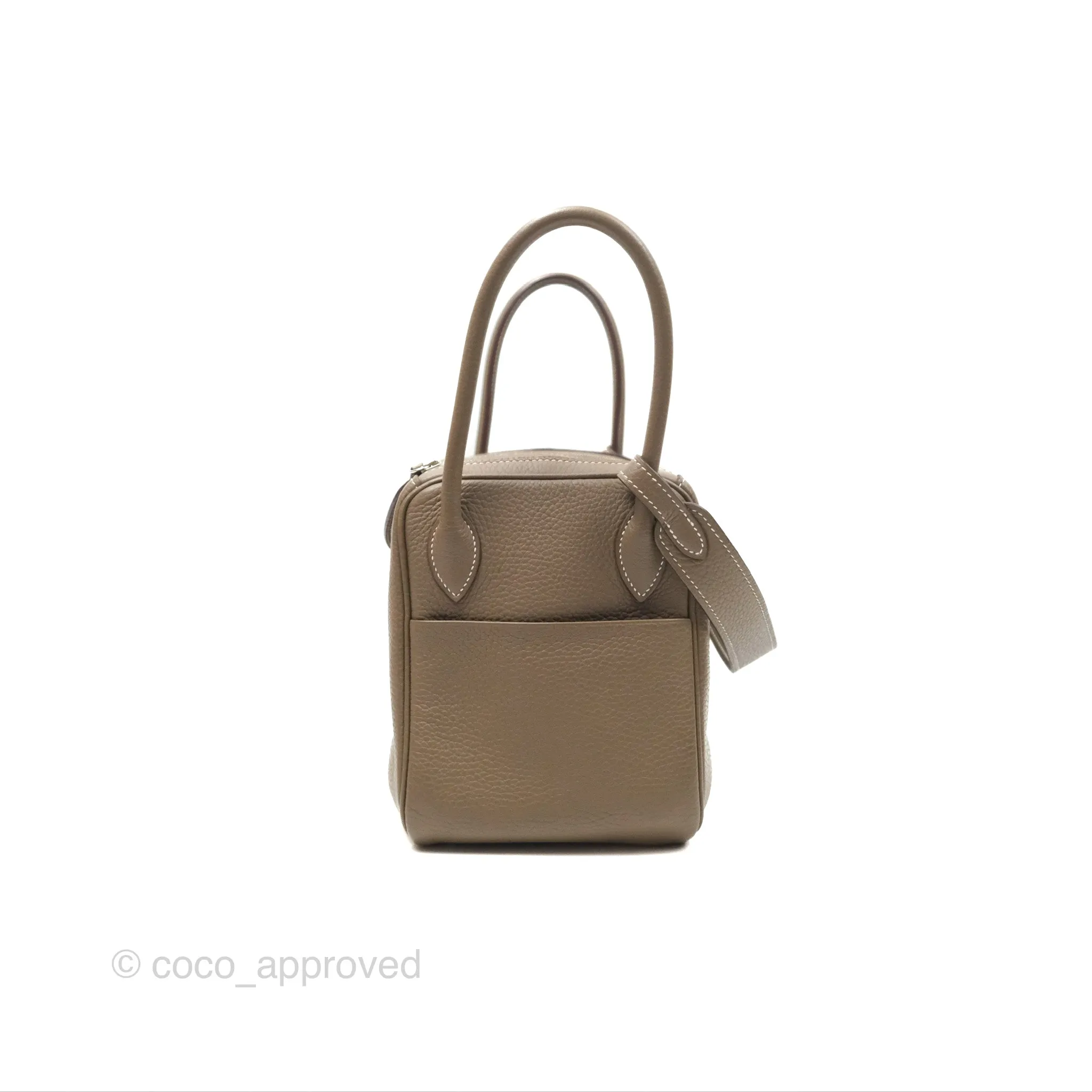 Herms Lindy 26 Etoupe Clemence Palladium Hardware