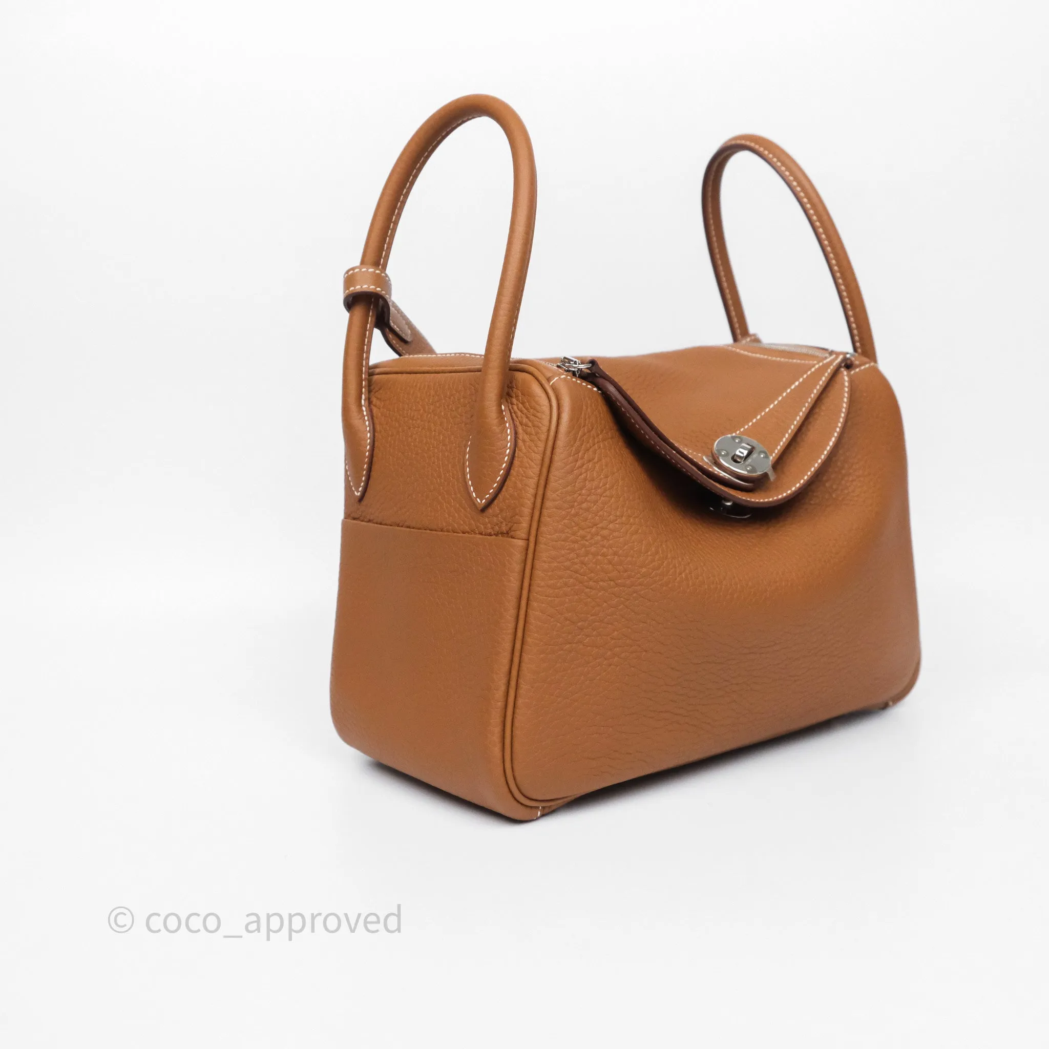 Herms Lindy 26 Gold 37 Taurillon Clemence Palladium Hardware