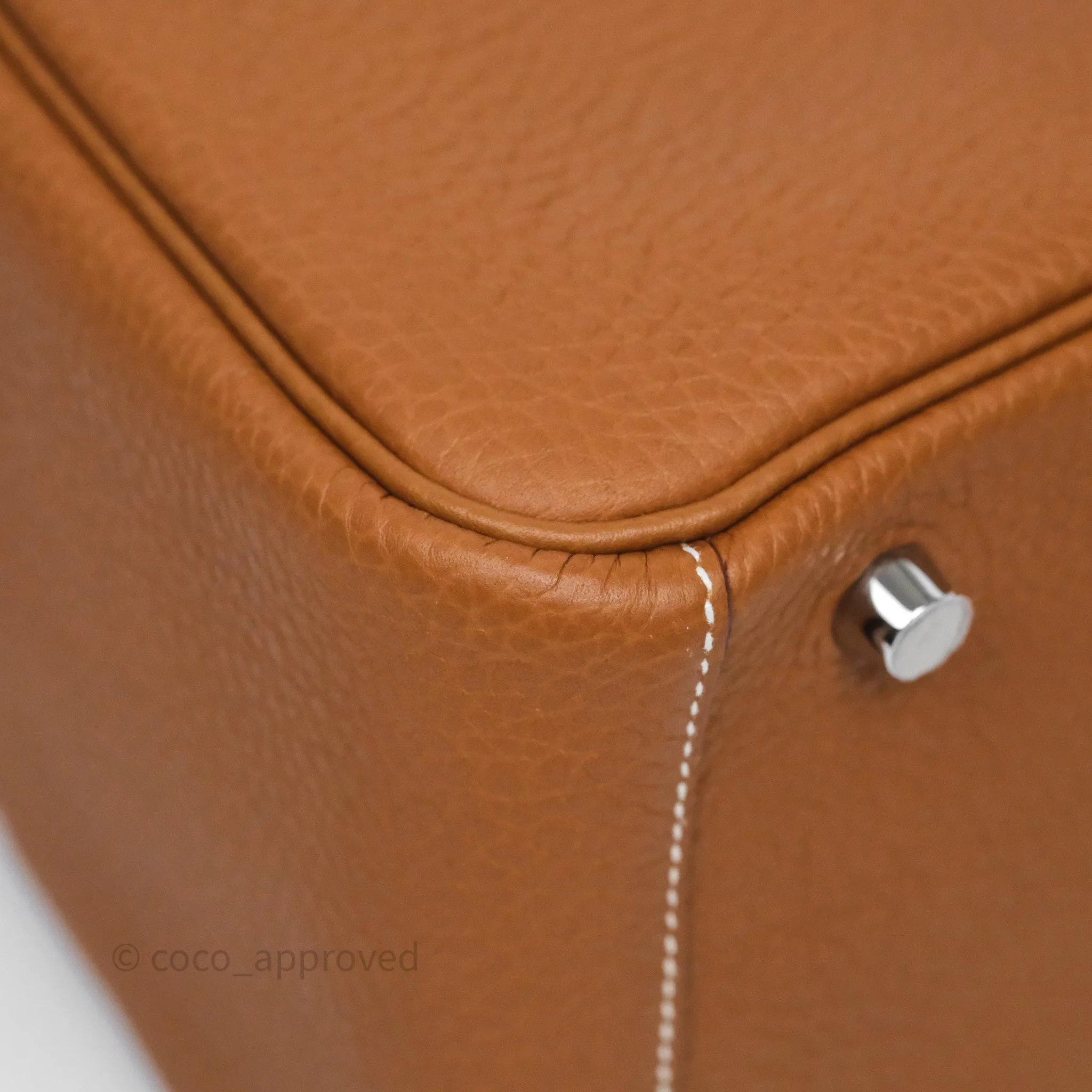 Herms Lindy 26 Gold 37 Taurillon Clemence Palladium Hardware