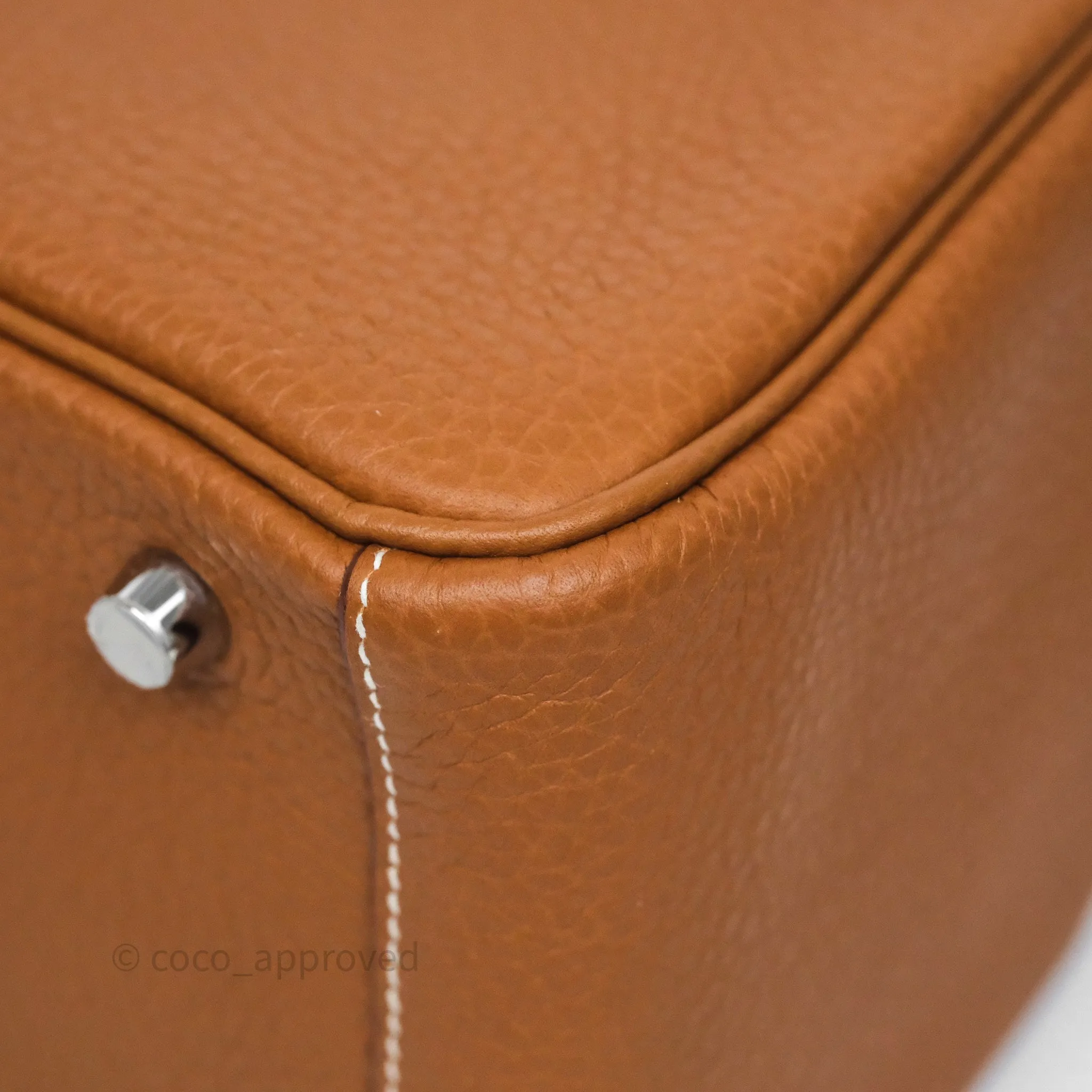 Herms Lindy 26 Gold 37 Taurillon Clemence Palladium Hardware