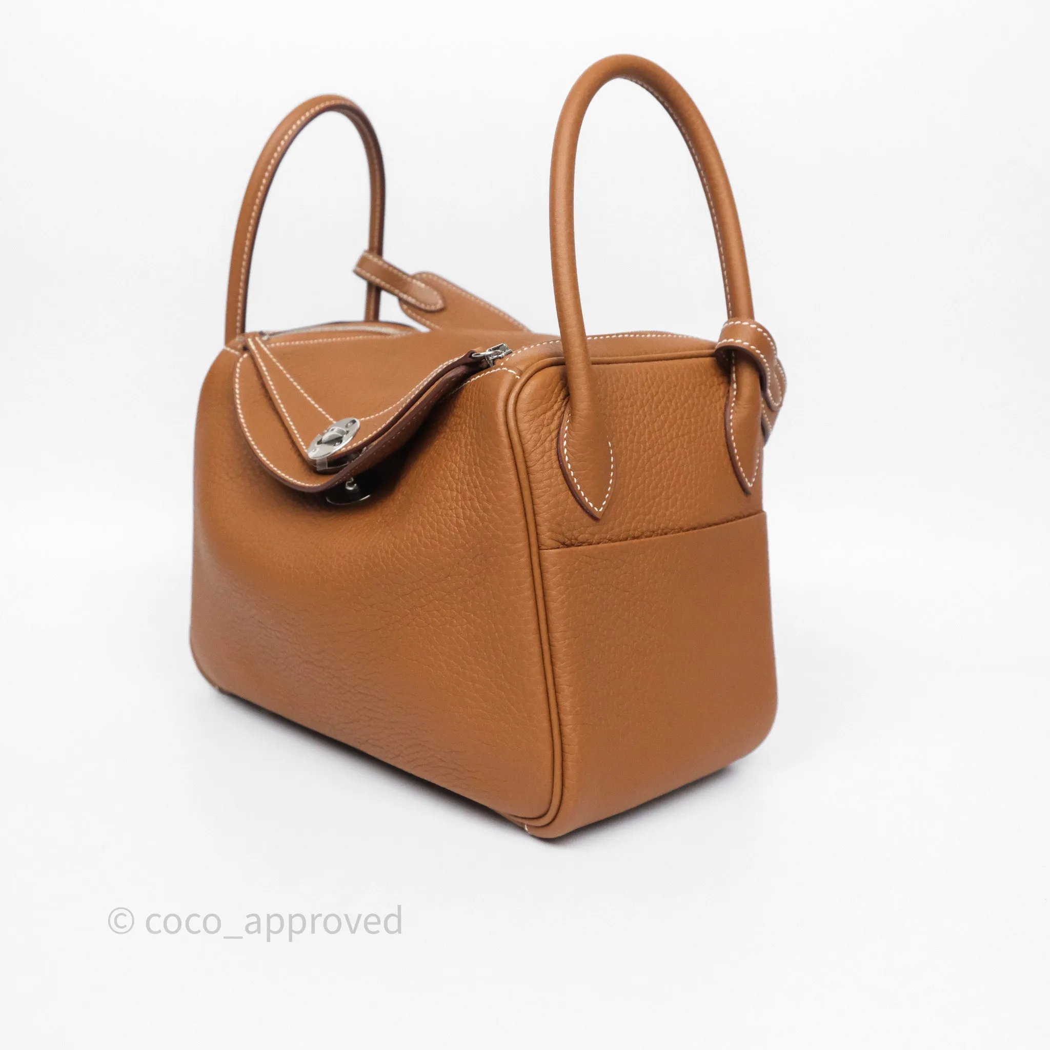 Herms Lindy 26 Gold 37 Taurillon Clemence Palladium Hardware