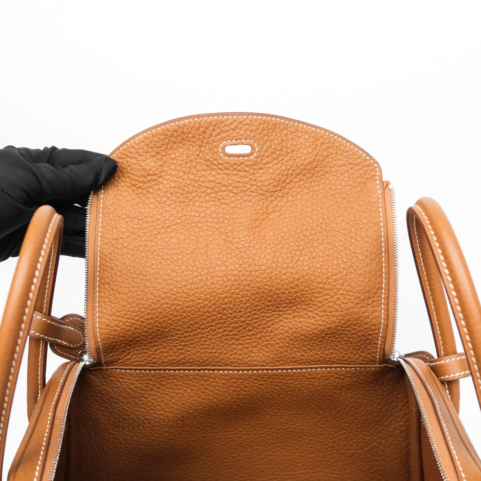 Herms Lindy 26 Gold 37 Taurillon Clemence Palladium Hardware