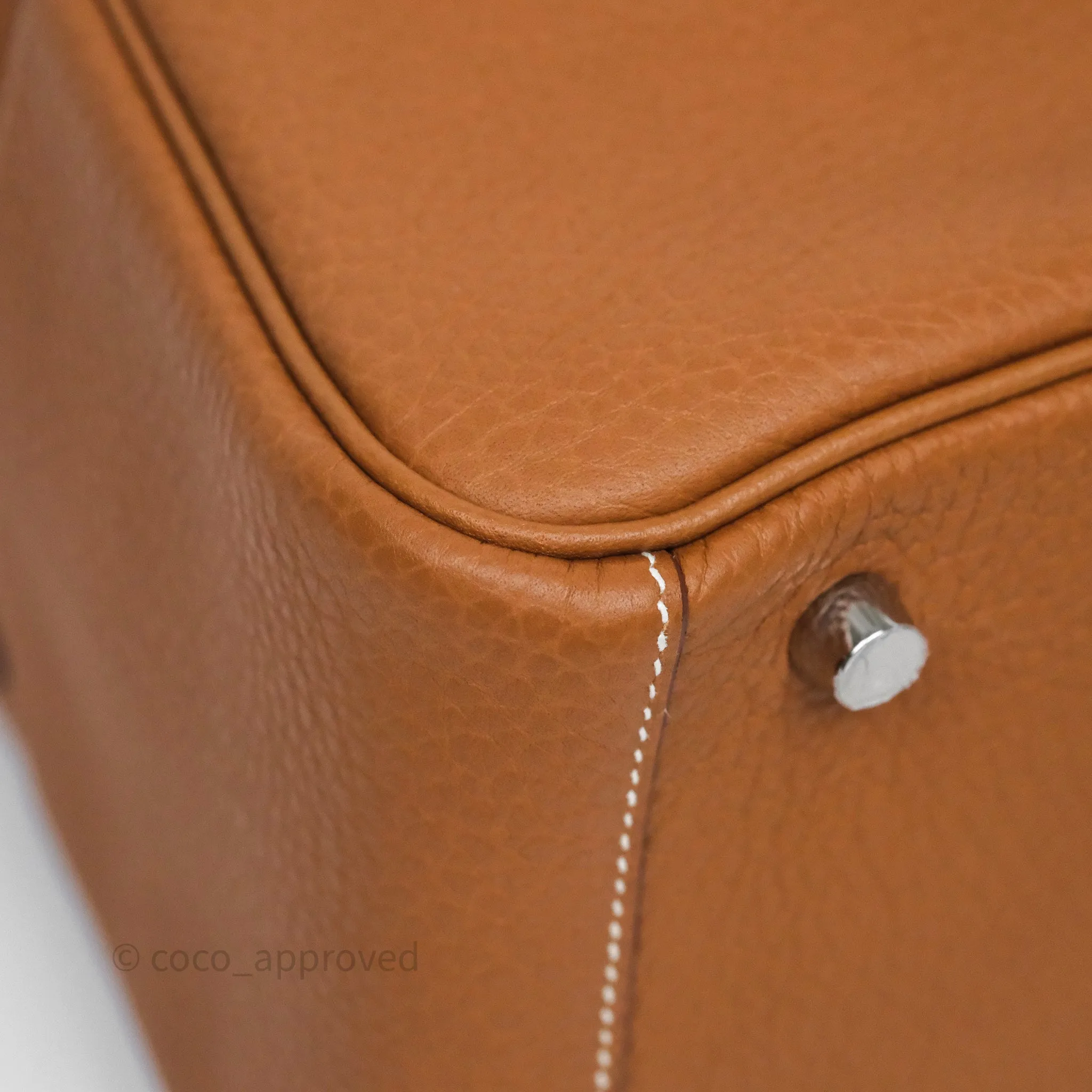 Herms Lindy 26 Gold 37 Taurillon Clemence Palladium Hardware