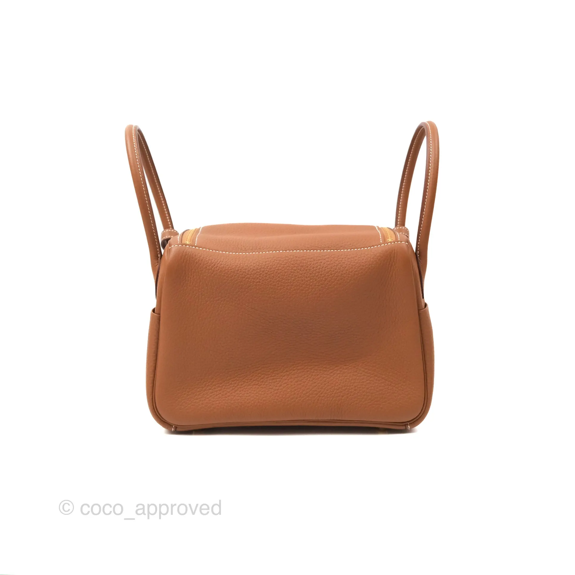 Herms Lindy 26 Gold Taurillon Clemence Gold Hardware