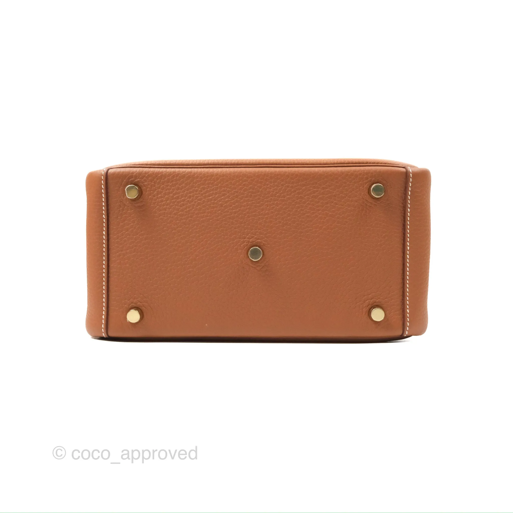 Herms Lindy 26 Gold Taurillon Clemence Gold Hardware