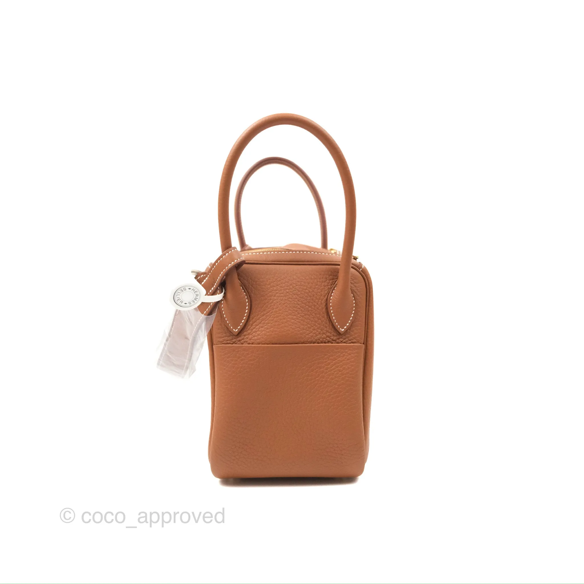 Herms Lindy 26 Gold Taurillon Clemence Gold Hardware