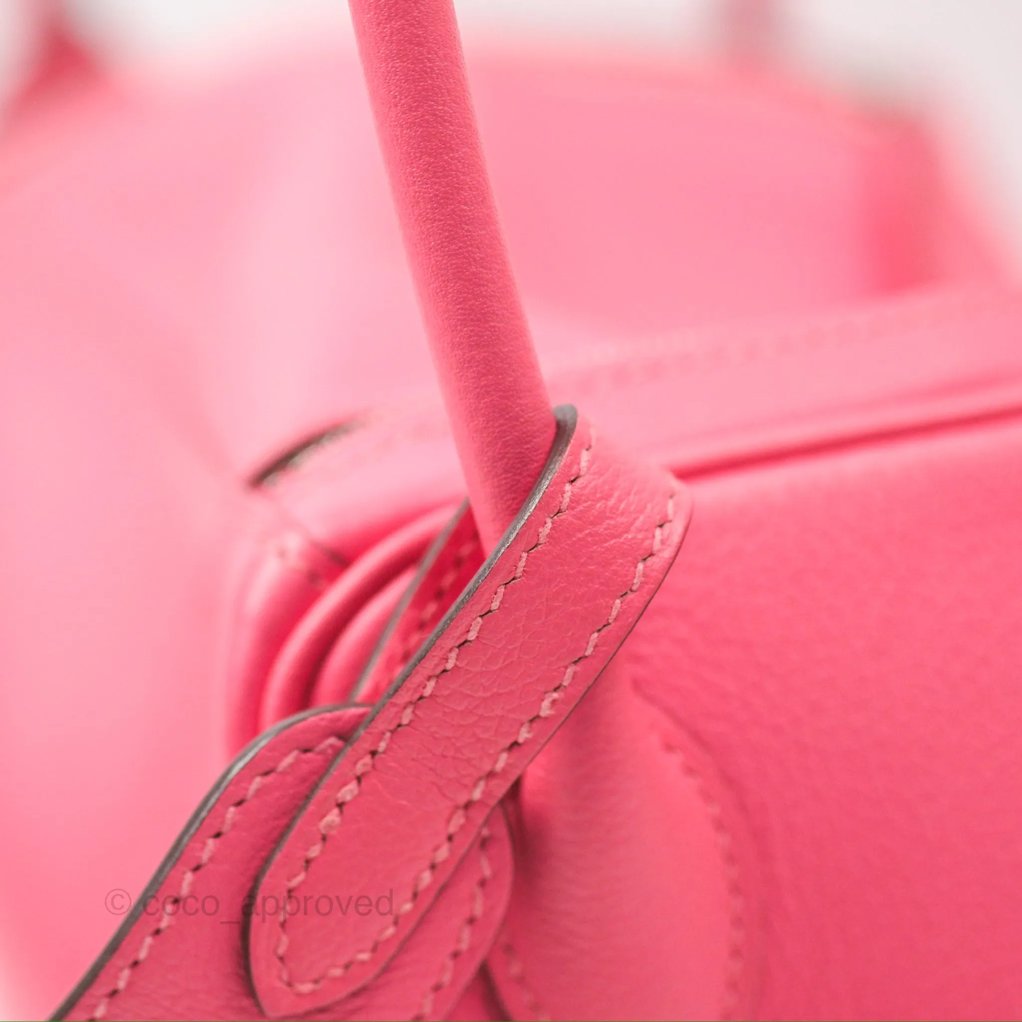 Herms Lindy 26 Rose Azalee Evercolor Palladium Hardware