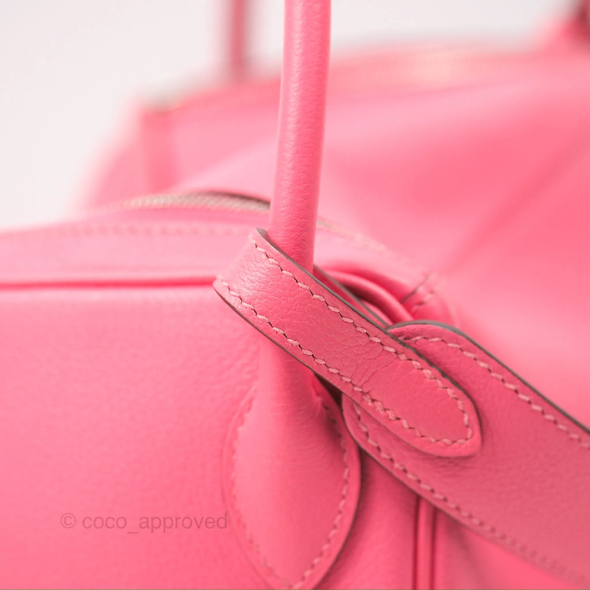Herms Lindy 26 Rose Azalee Evercolor Palladium Hardware