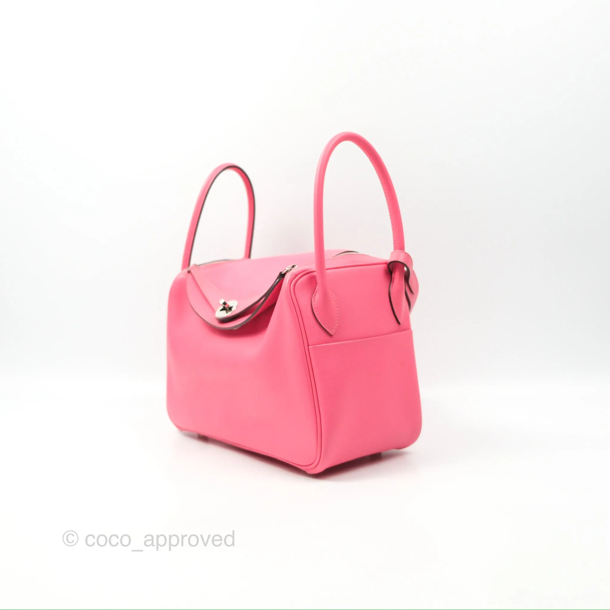 Herms Lindy 26 Rose Azalee Evercolor Palladium Hardware