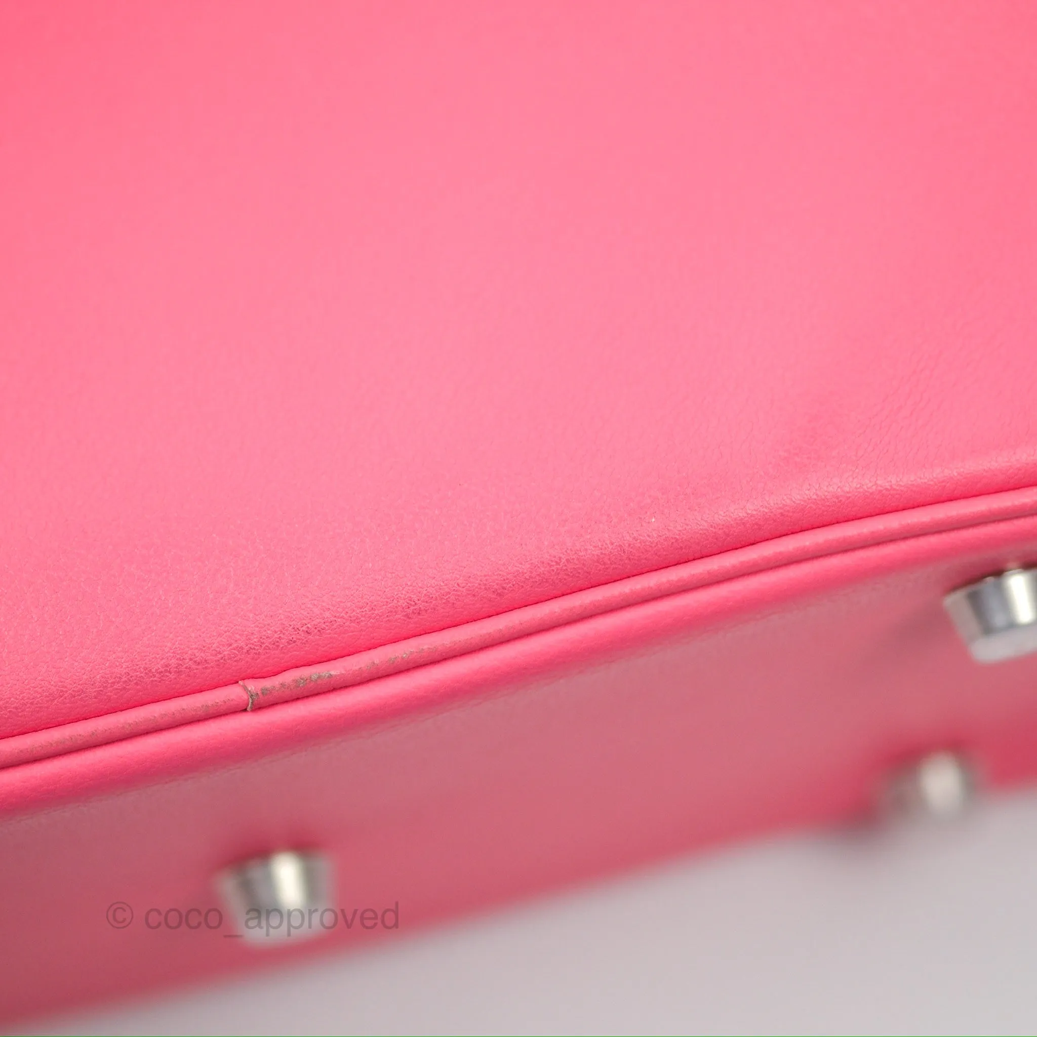 Herms Lindy 26 Rose Azalee Evercolor Palladium Hardware